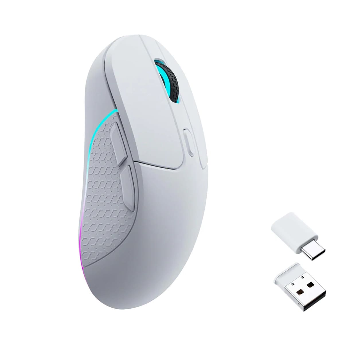 Keychron M3 bezprzewodowa mysz 1000Hz RGB - Biała (White)