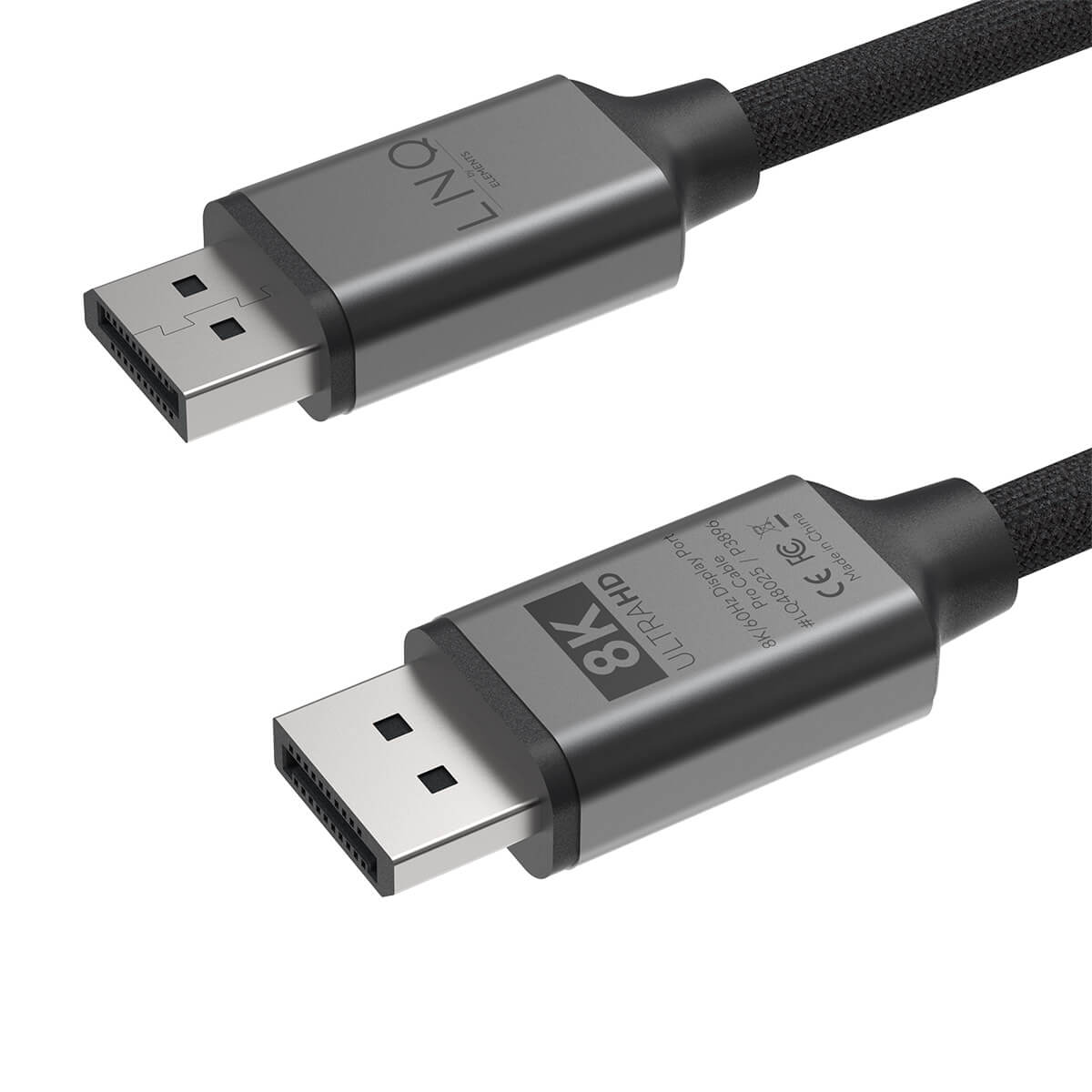 LINQ - 8K/60Hz Pro Kabel DisplayPort na DisplayPort 2m - Space Gray