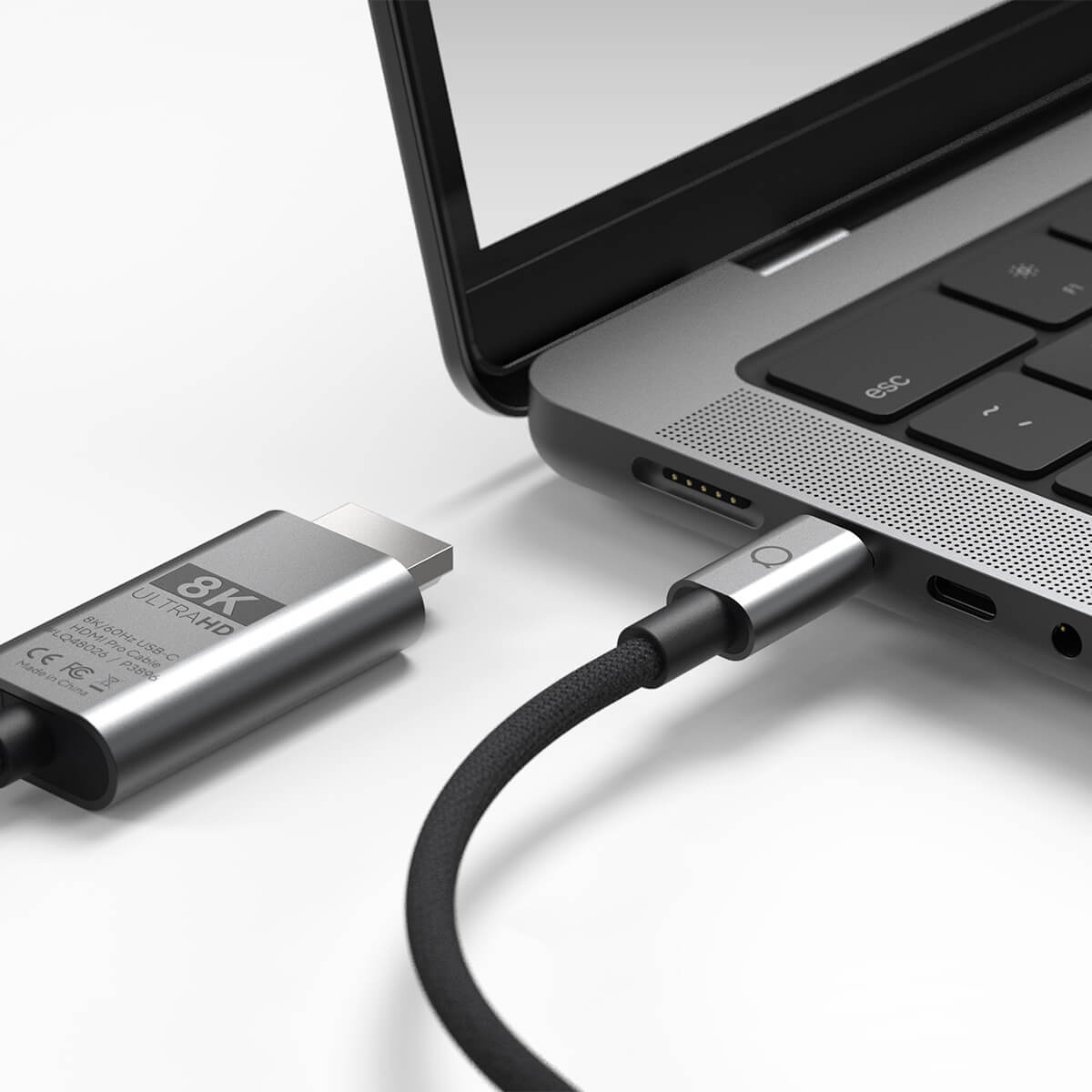 LINQ - 8K/60Hz Pro Kabel USB-C na HDMI 2m - Space Gray 