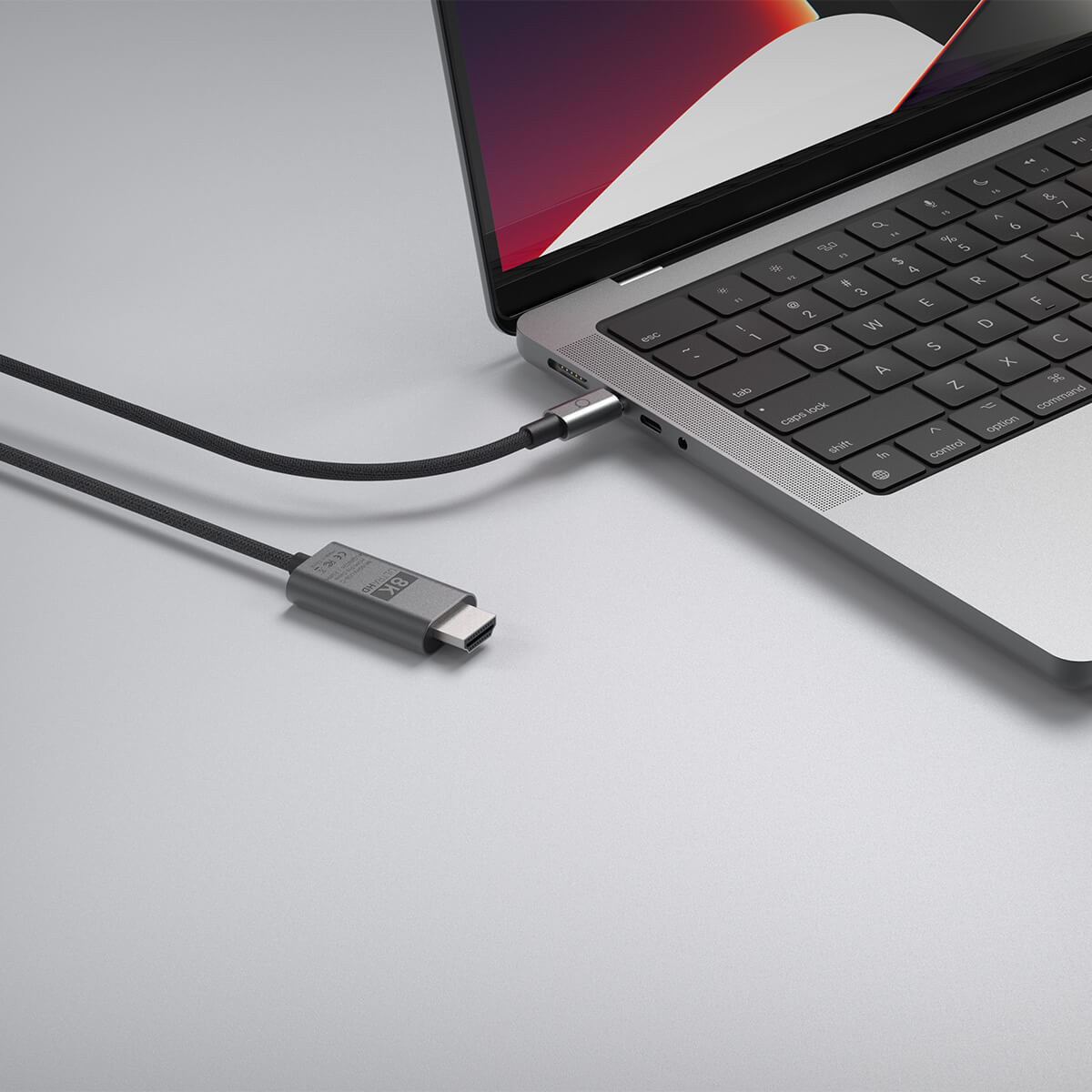 LINQ - 8K/60Hz Pro Kabel USB-C na HDMI 2m - Space Gray 