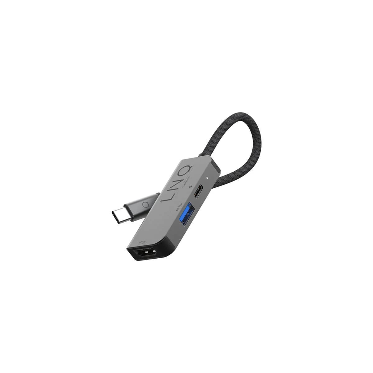 LINQ - HUB 3in1 USB-C HDMI - Space Gray