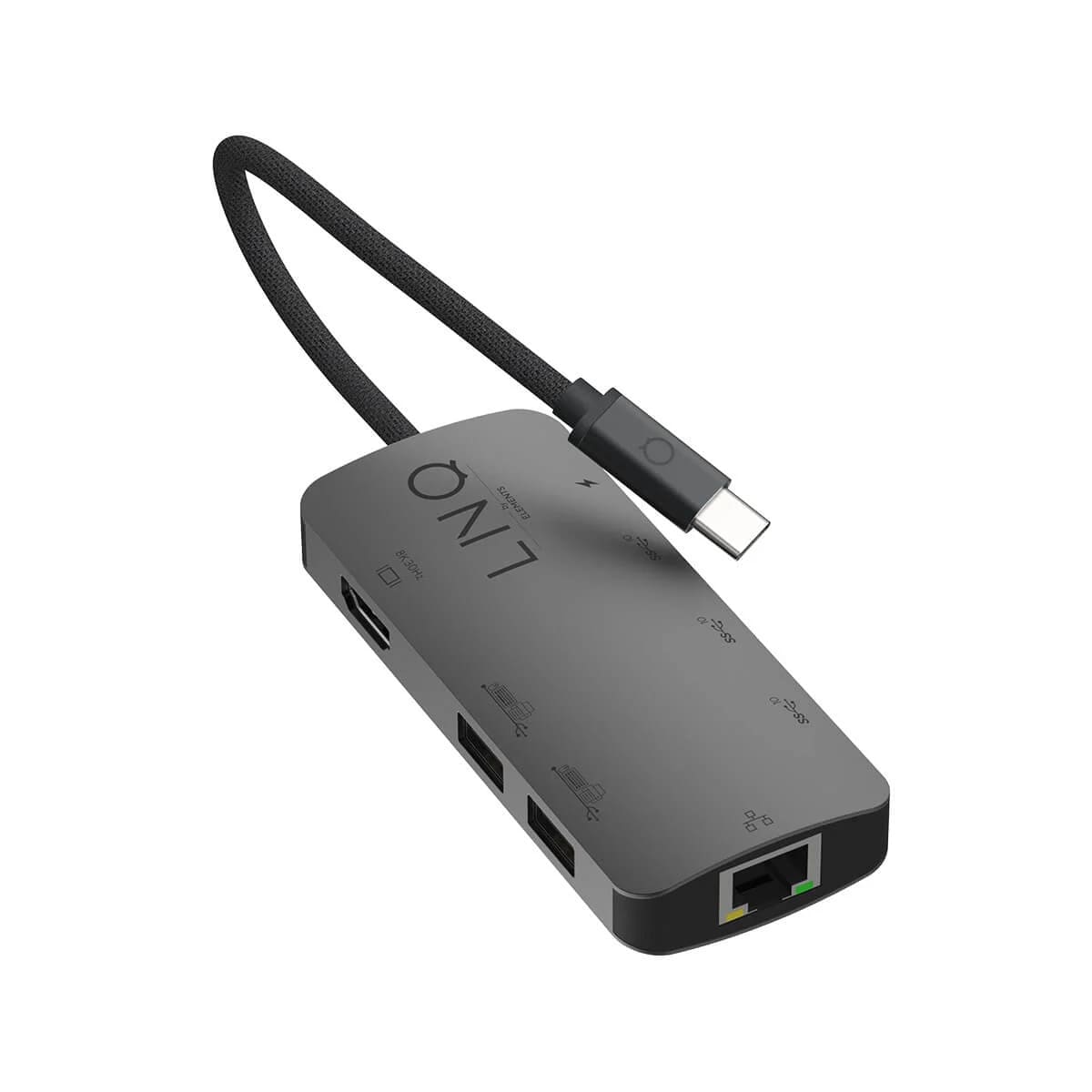 LINQ - Hub 8w1 8K Pro USB-C Multiport - Szary kosmiczny