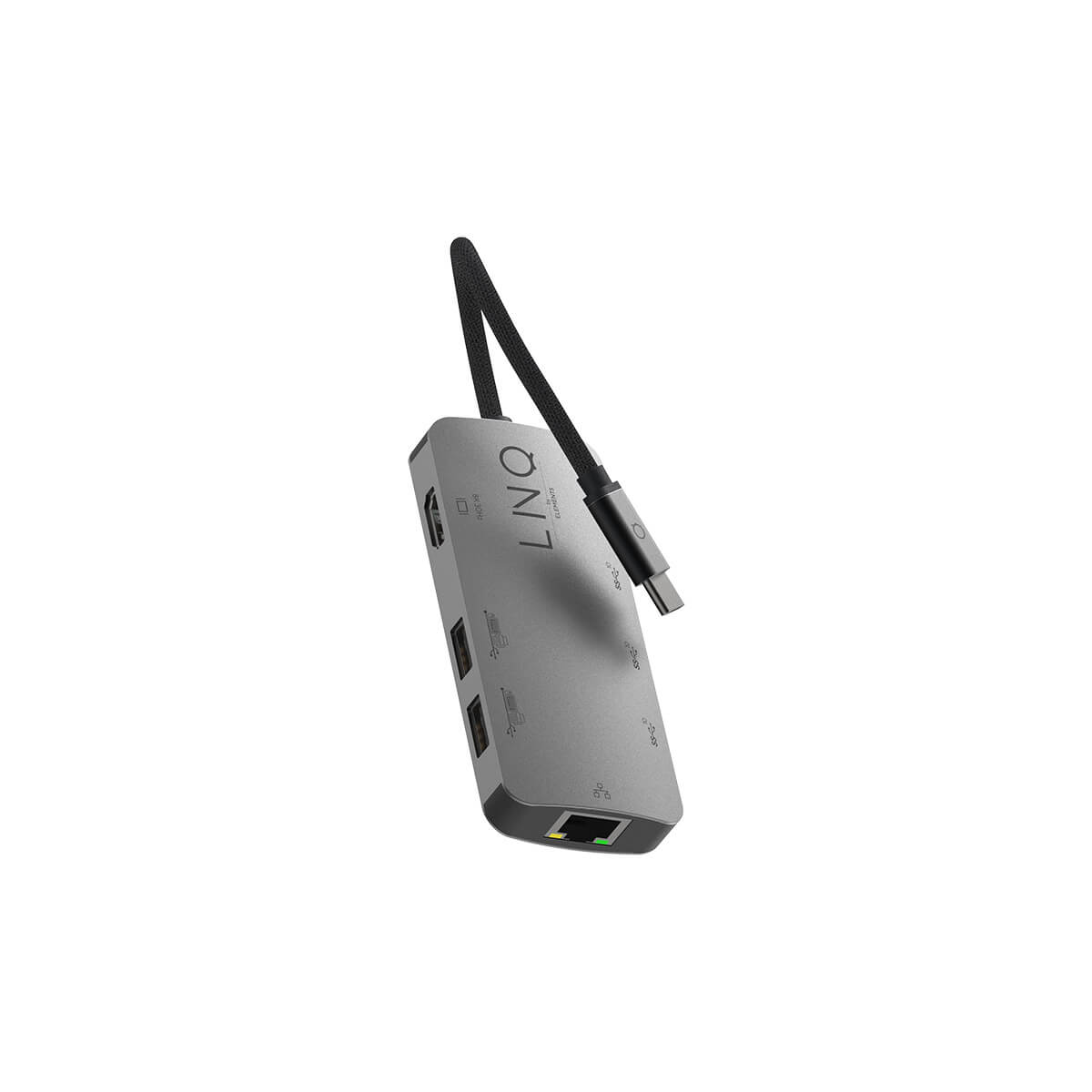 LINQ - Hub 8w1 8K Pro USB-C Multiport - Szary kosmiczny