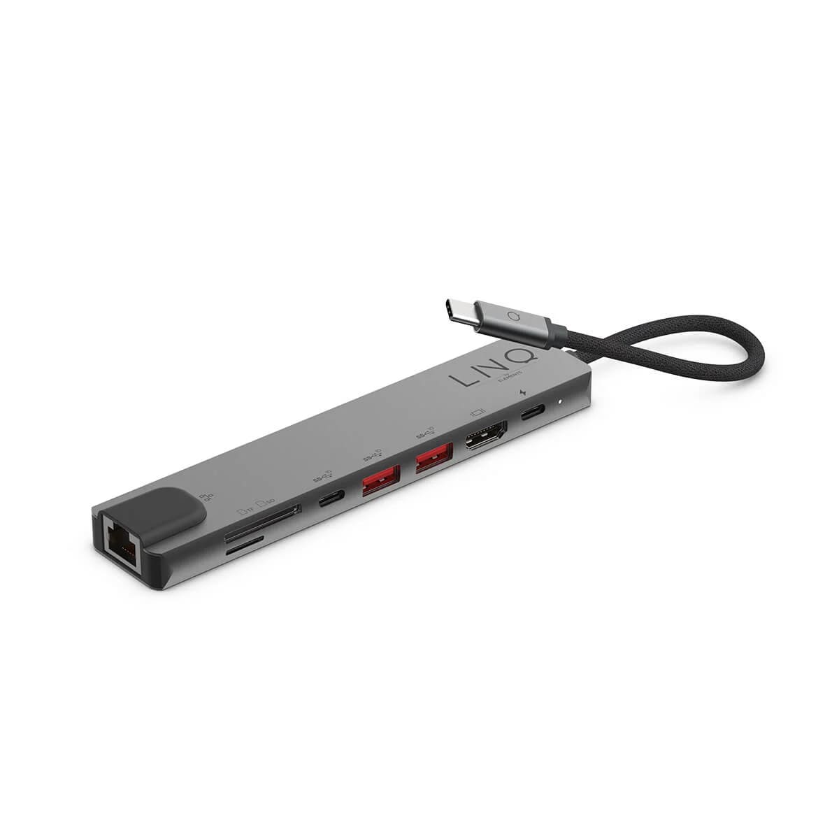 Linq - Hub 8 in 1 USB- C - Space Gray