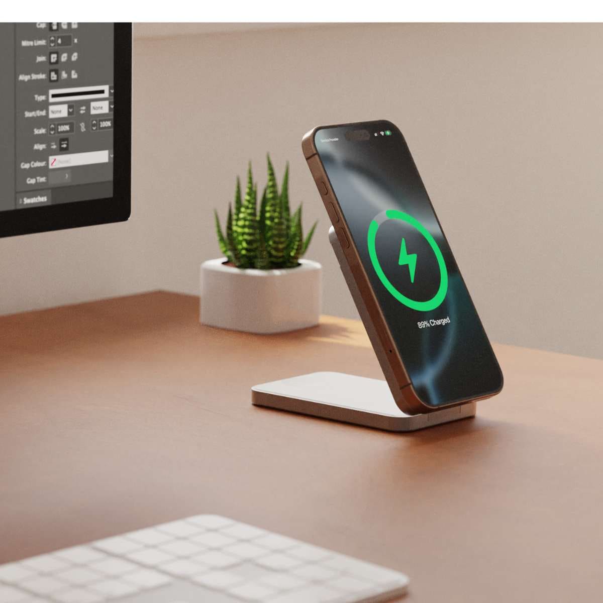 LINQ Powerbank magnetyczny 3in1 do iPhone / AirPods / Apple Watch 8.000 mAh kompatybilny z MagSafe - Srebrny LINQ Powerbank magnetyczny 3in1 do iPhone / AirPods / Apple Watch 8.000 mAh kompatybilny z MagSafe - Srebrny