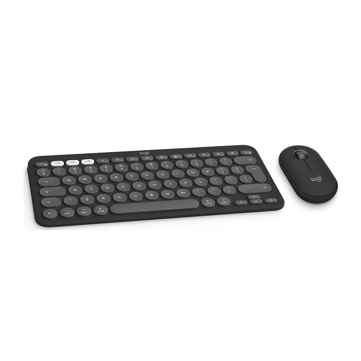 Logitech Zestaw klawiatura i mysz Pebble Combo do Mac - Grafitowy Logitech Zestaw klawiatura i mysz Pebble Combo do Mac - Grafitowy
