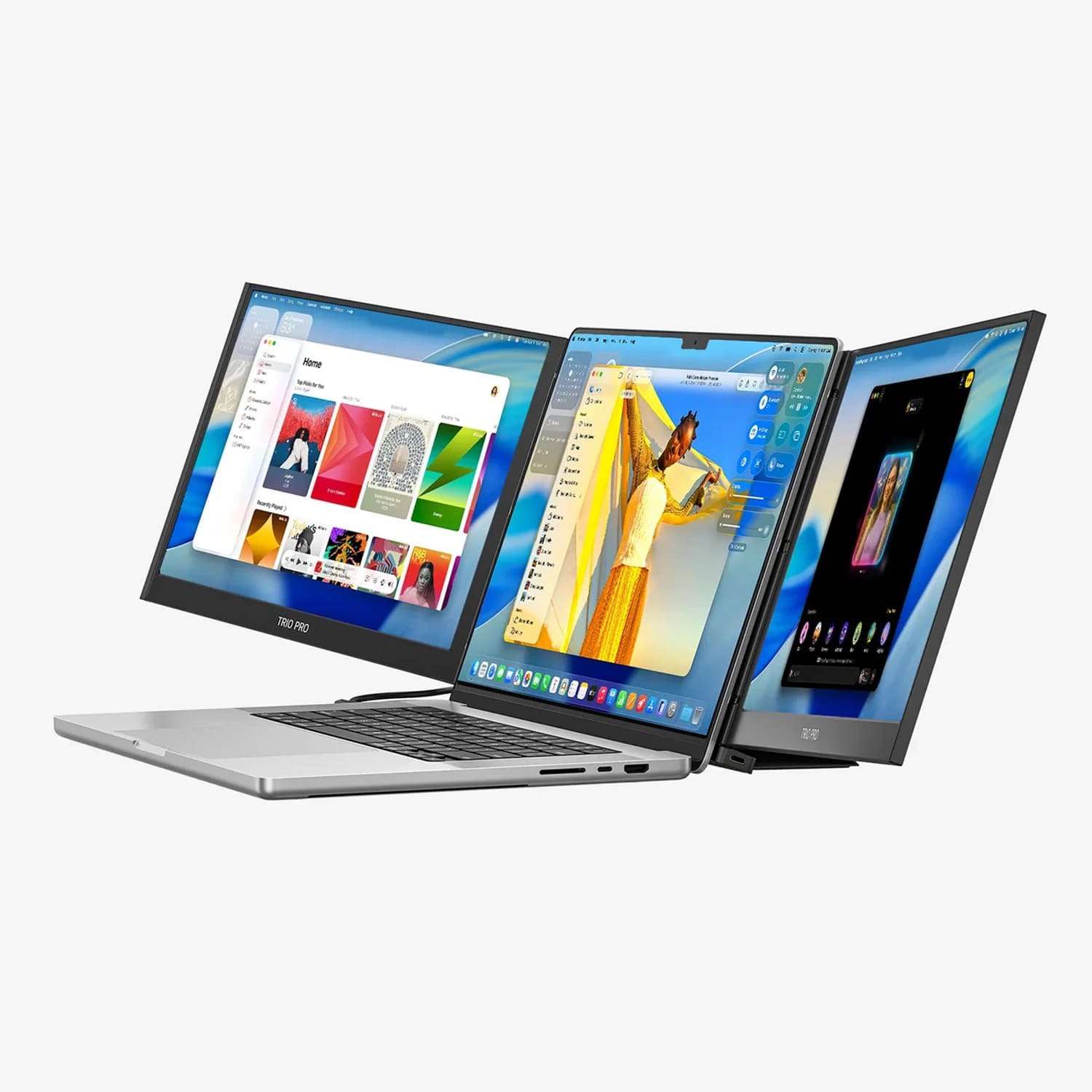 Mobile Pixels Trio 3 Pro Zestaw dwóch monitorów przenośnych 14,1cali / IPS LCD / 60Hz / 2240 × 1400p - Czarny