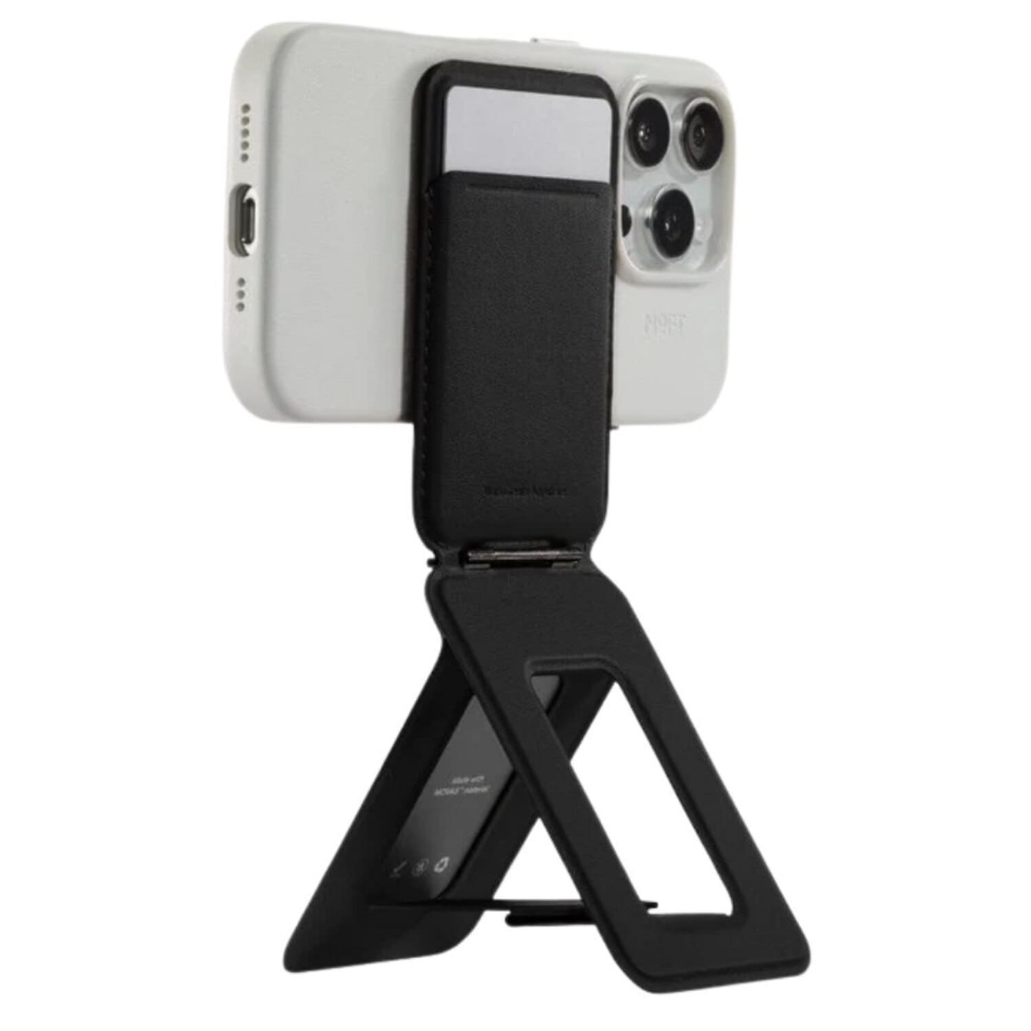 Moft Movas Tripod Magnetyczny portfel i stojak na telefon kompatybilny z MagSafe - Czarny Moft Movas Tripod Magnetyczny portfel i stojak na telefon kompatybilny z MagSafe - Czarny