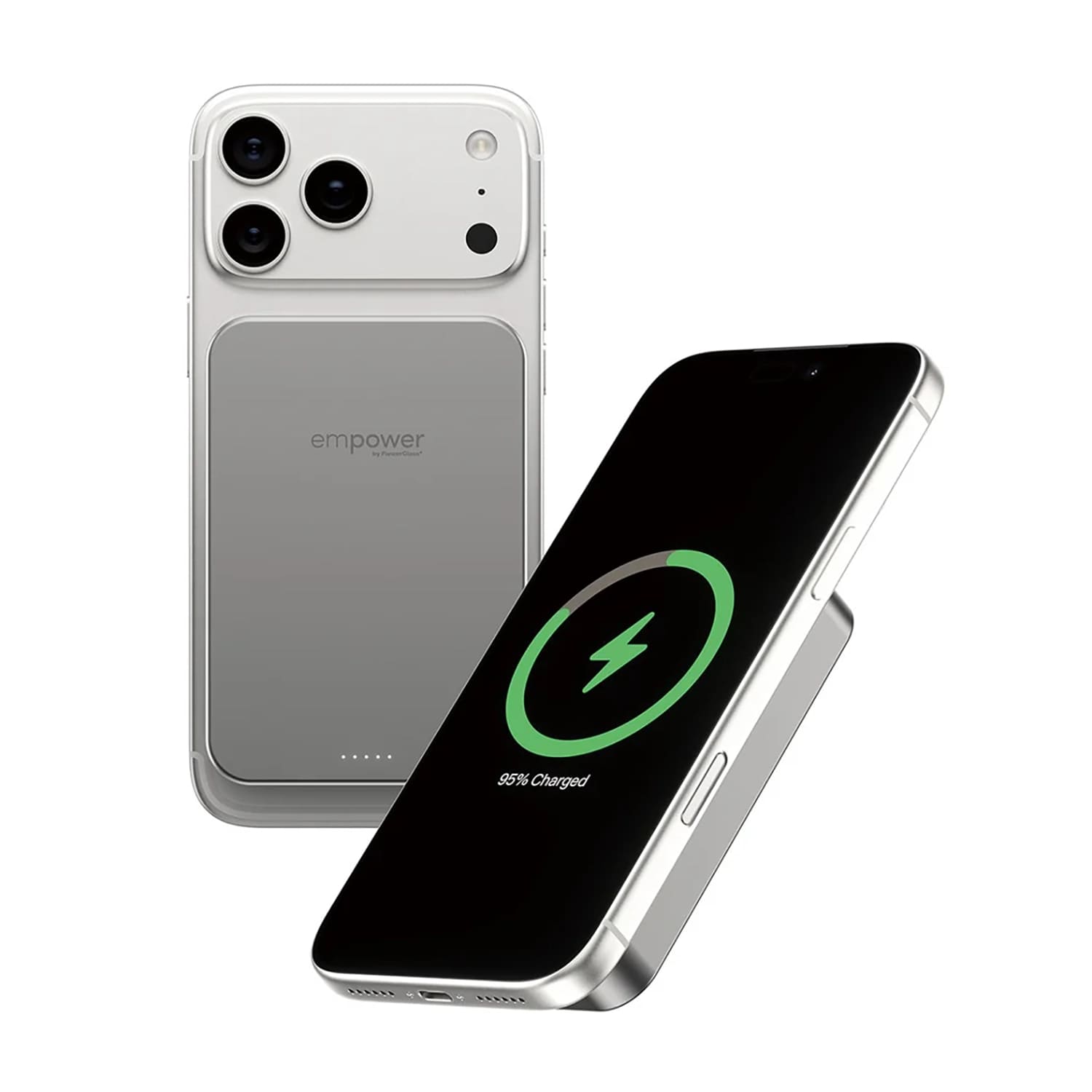 PanzerGlass Empower Powerbank magnetyczny 10000mAh kompatybilny z MagSafe - Tytanowy 