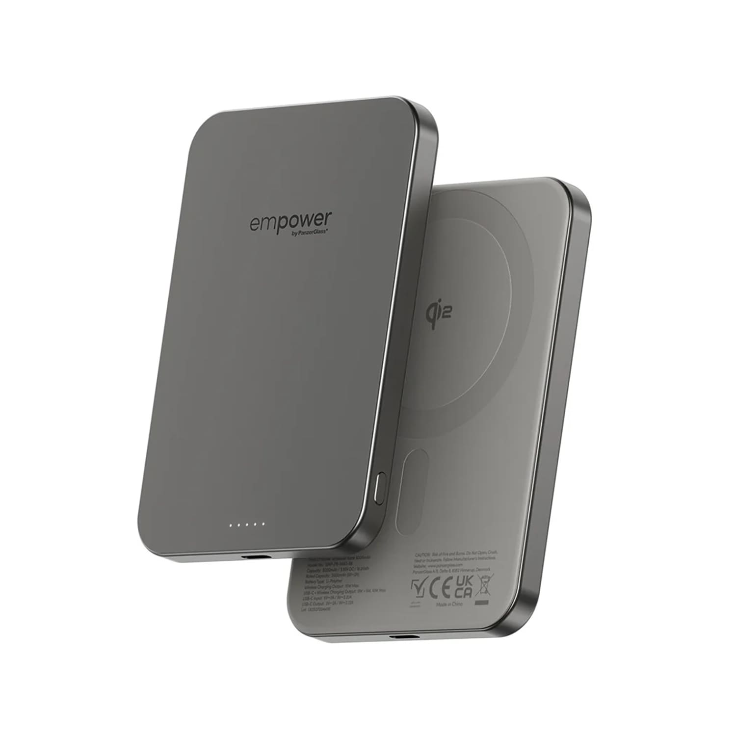 PanzerGlass Empower Powerbank magnetyczny 5000mAh kompatybilny z MagSafe - Tytanowy 