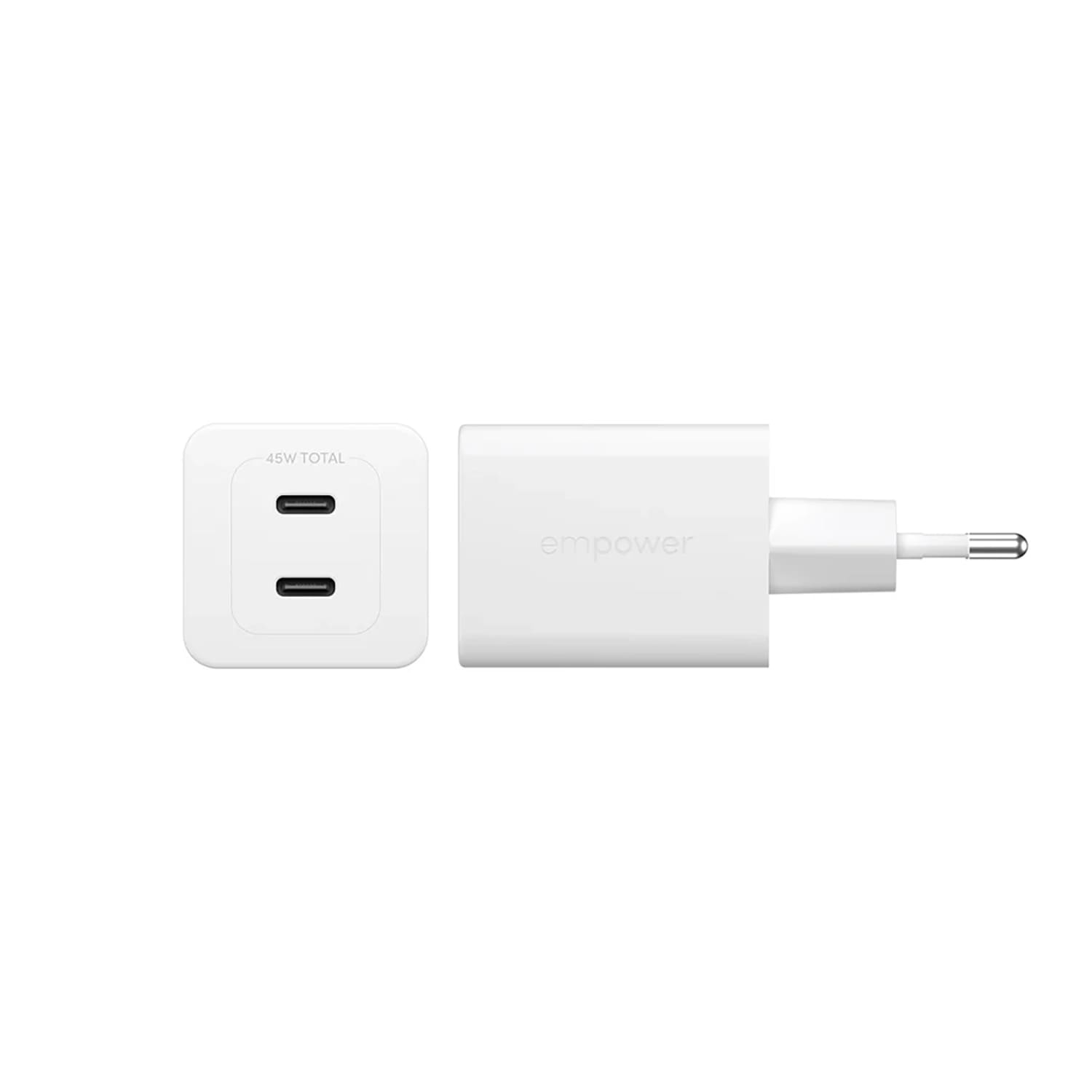 PanzerGlass Empower Turbo Ładowarka sieciowa 45W  2 x USB-C - Biała 