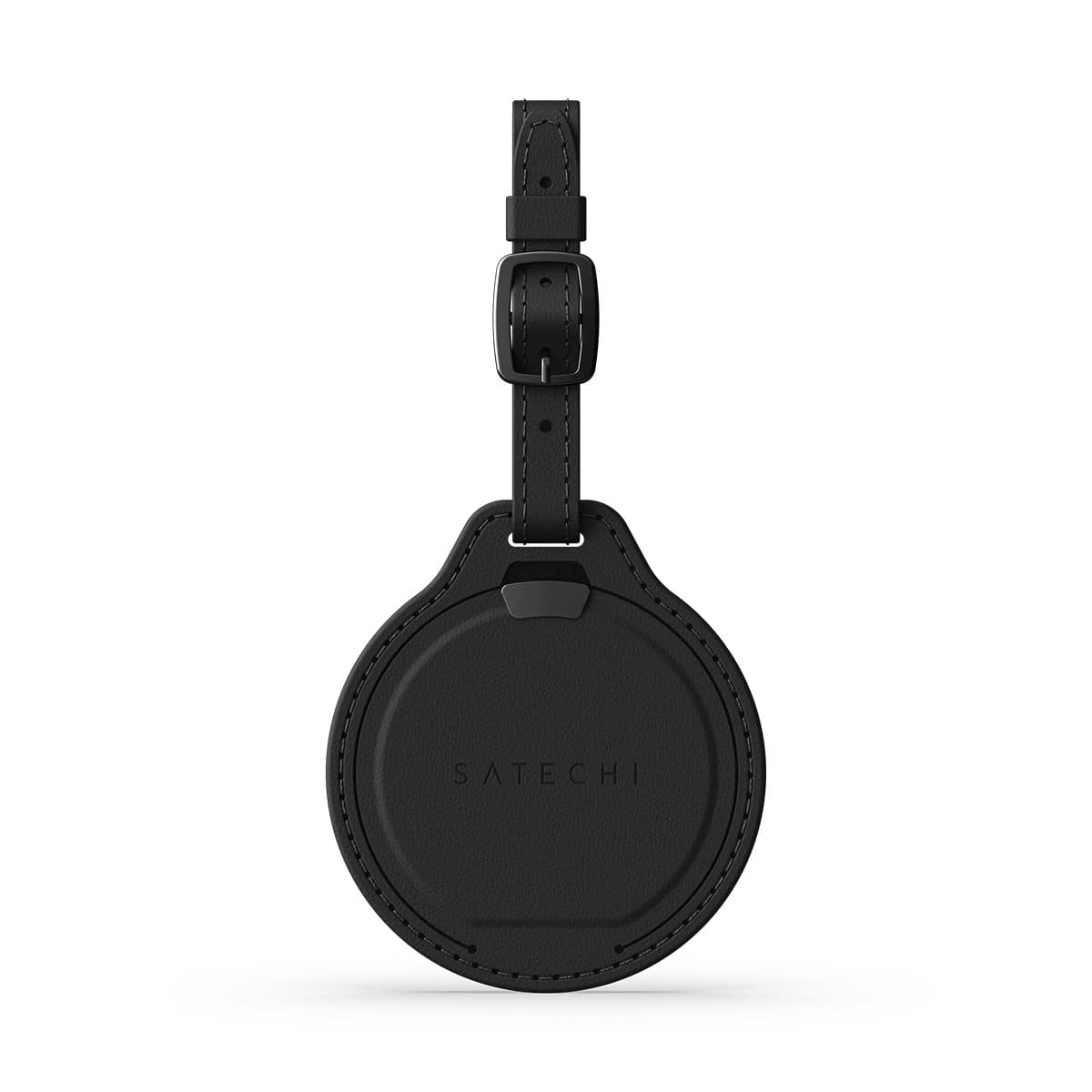 Satechi FindAll Luggage Tag Zawieszka do bagażu ze skóry wegańskiej z lokalizatorem kompatybilna z Apple Find My - Czarna Satechi FindAll Luggage Tag Zawieszka do bagażu ze skóry wegańskiej z lokalizatorem kompatybilna z Apple Find My - Czarna