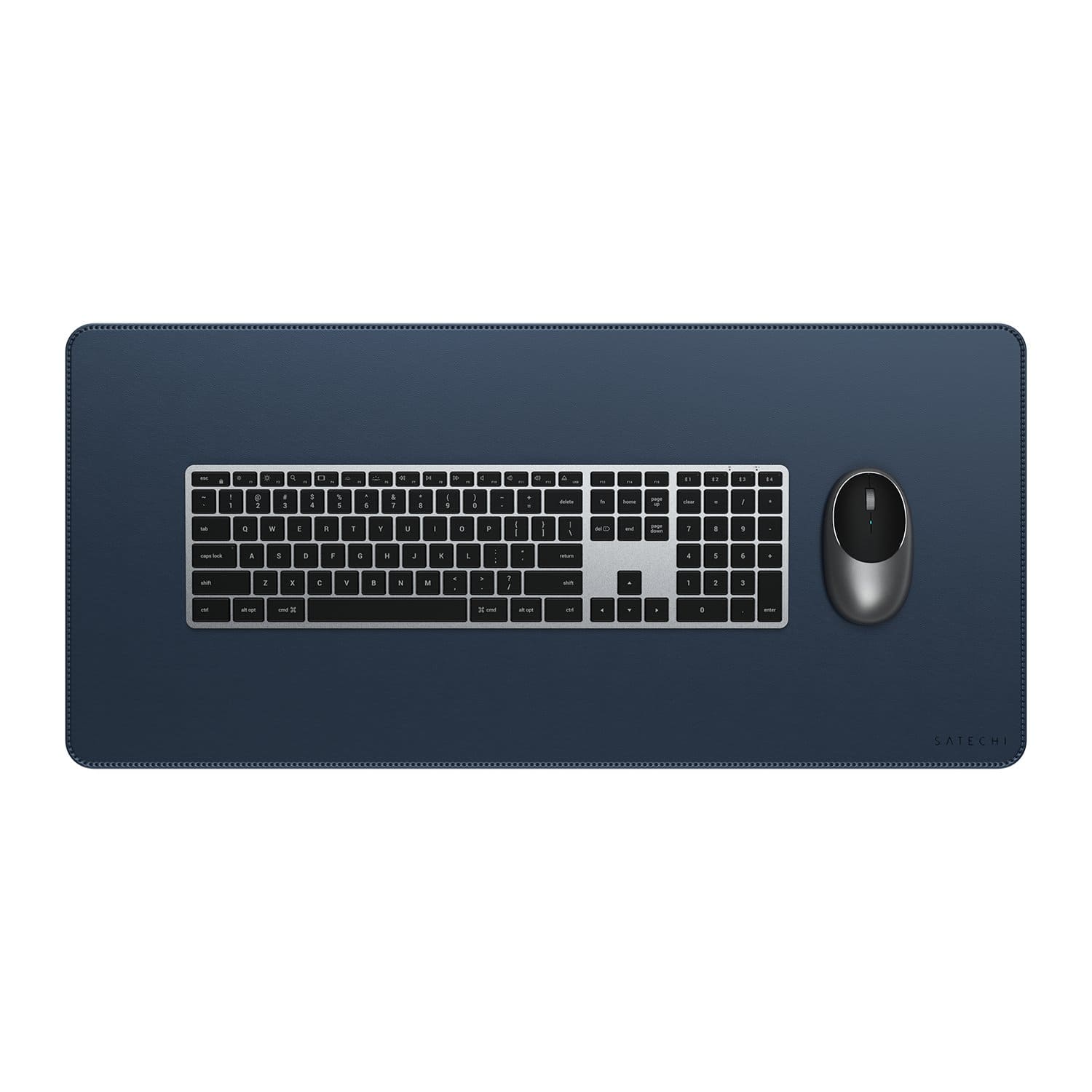 Satechi Premium Desk Mat Podkładka na biurko ze skóry wegańskiej - Niebieska