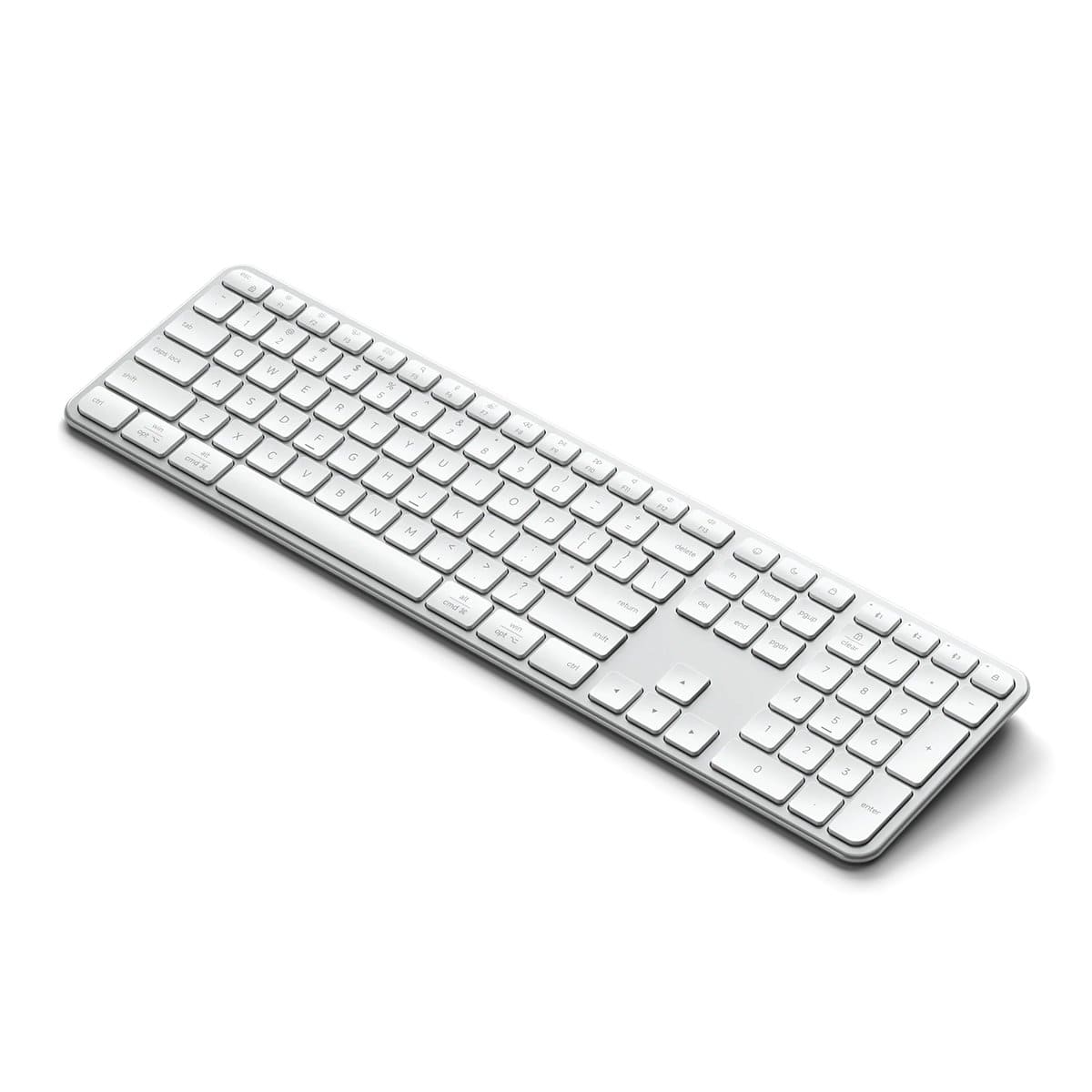 Satechi Slim EX3 Klawiatura Bluetooth do trzech urządzeń z przełącznikiem trybu Mac / Windows - Srebrna