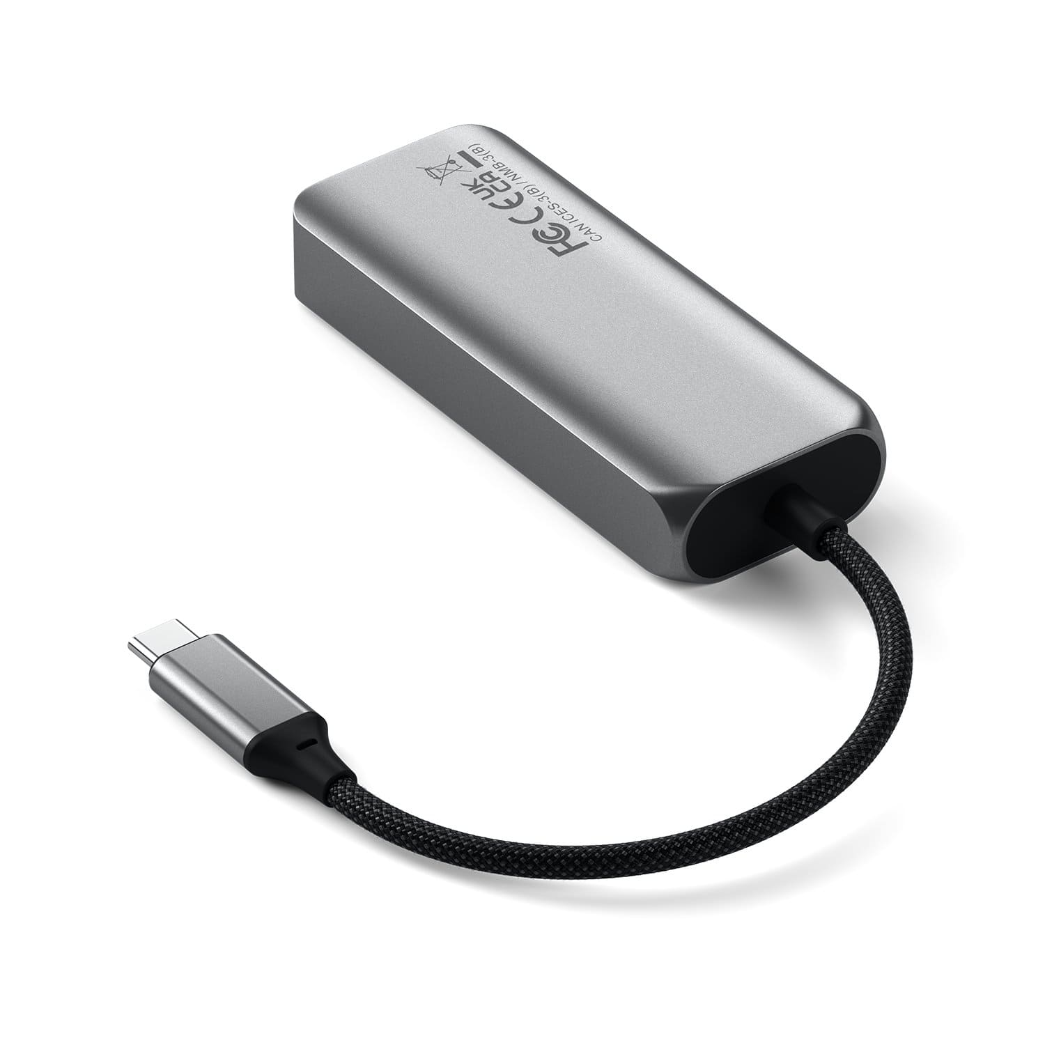 Satechi Slim Multiport Adapter 4K Aluminiowy adapter 4w1 do urządzeń mobilnych USB-C (USB-C / 4K HDMI / 2x USB-A) - Gwiezdna szarość