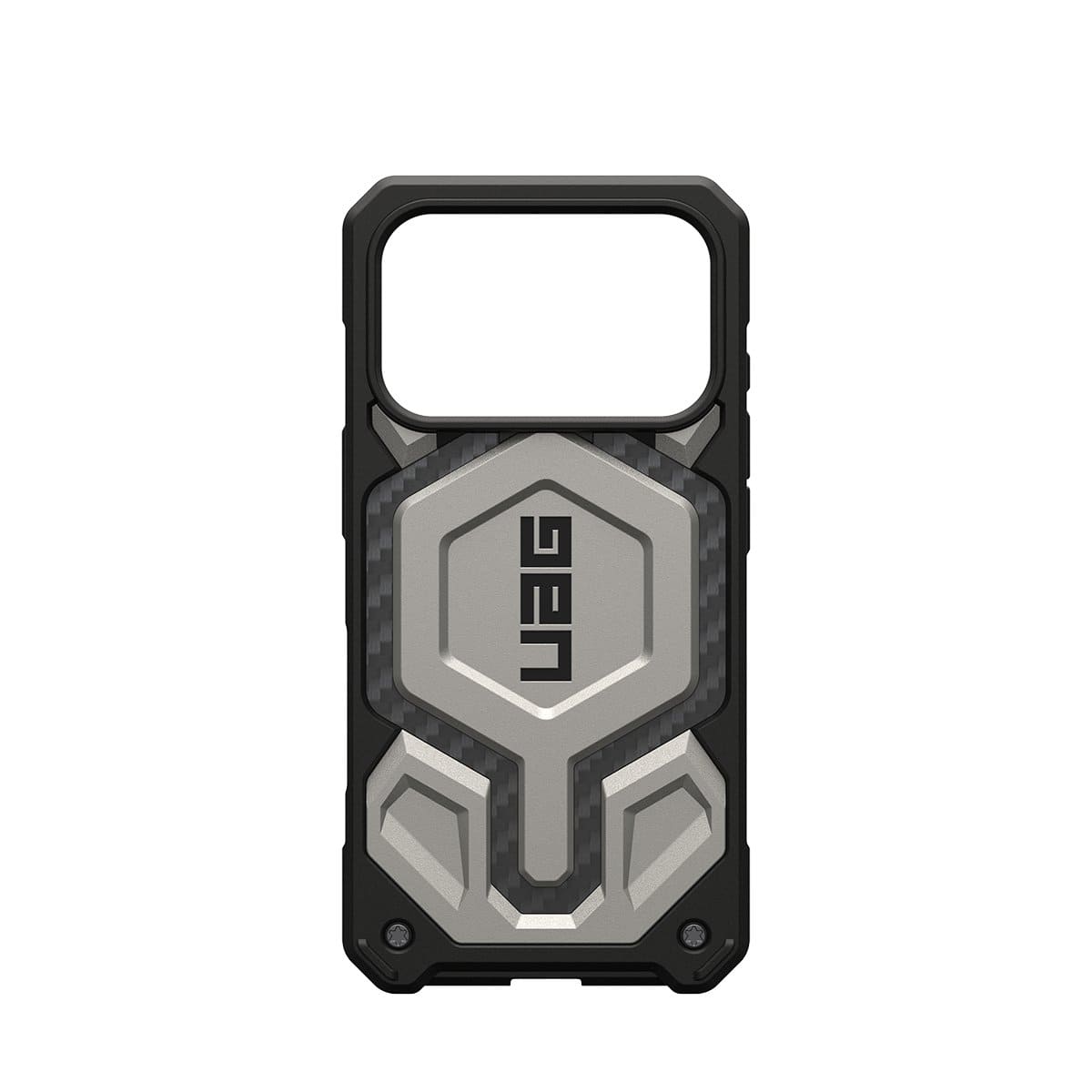 UAG Monarch Pro Etui do iPhone 17 Pro kompatybilne z MagSafe - Srebrne (titanium)