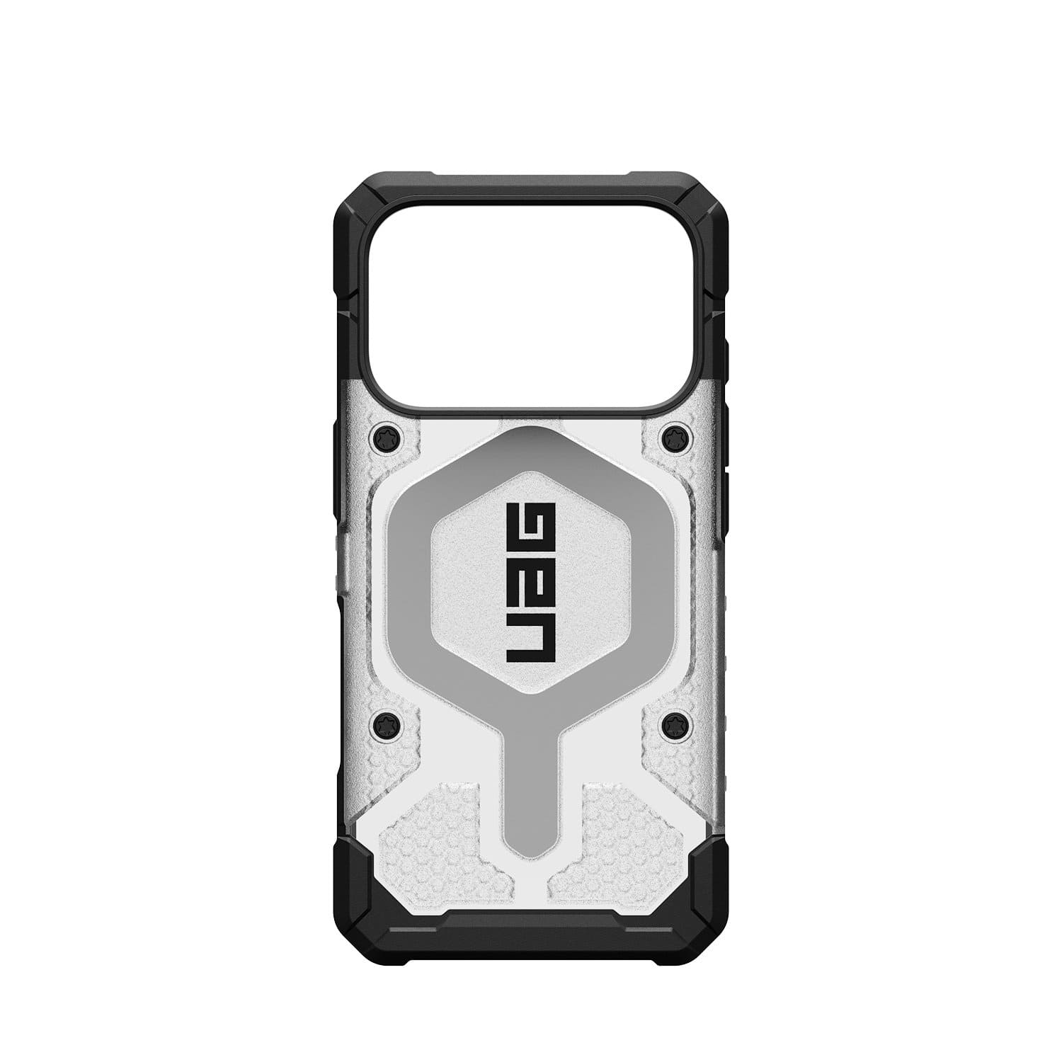 UAG Pathfinder Clear Etui do iPhone 17 Pro kompatybilne z MagSafe - Srebrne