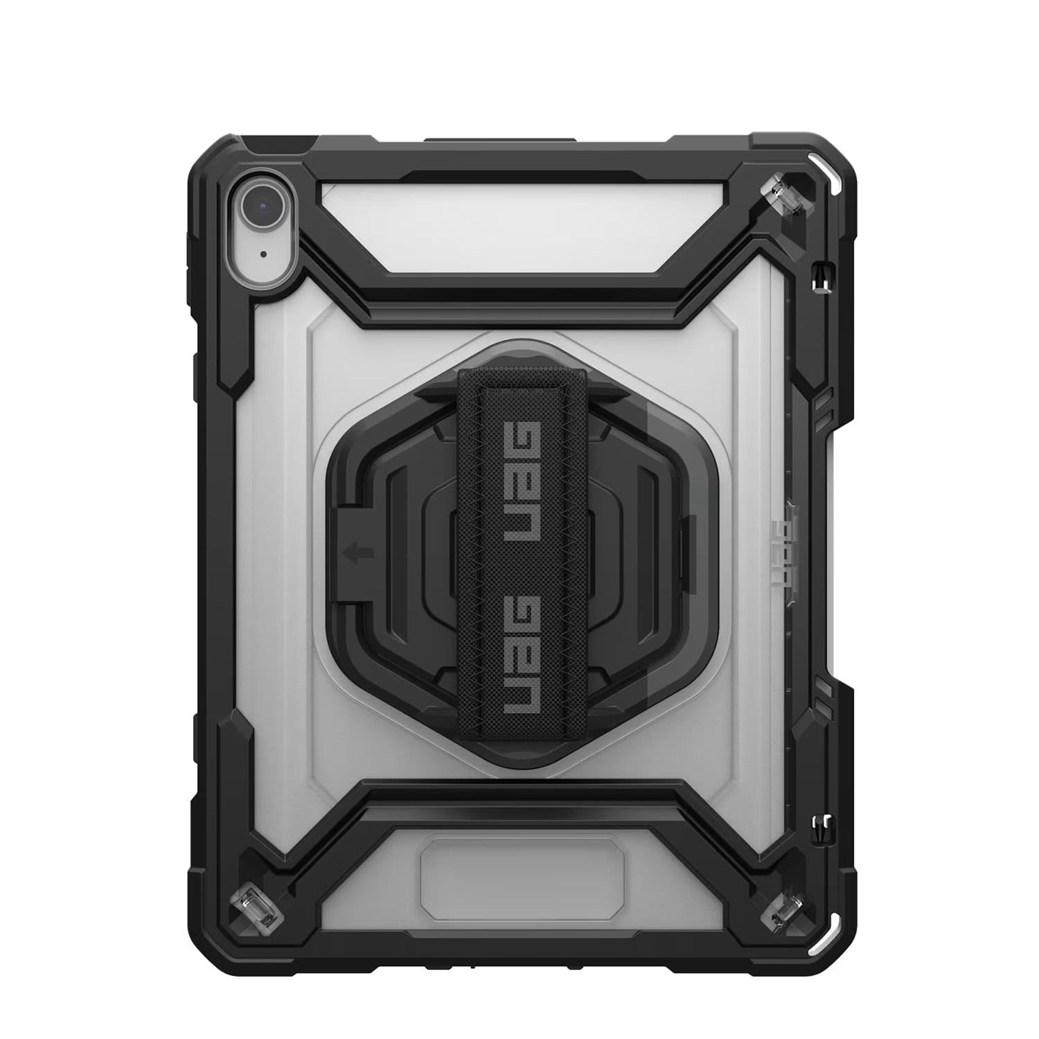 UAG Plasma HS Kickstand Etui ochronne z uchwytem do Apple Pencil, uchwytem na dłoń oraz podstawką do iPad 10-gen. / 11 - Przezroczysto-czarne