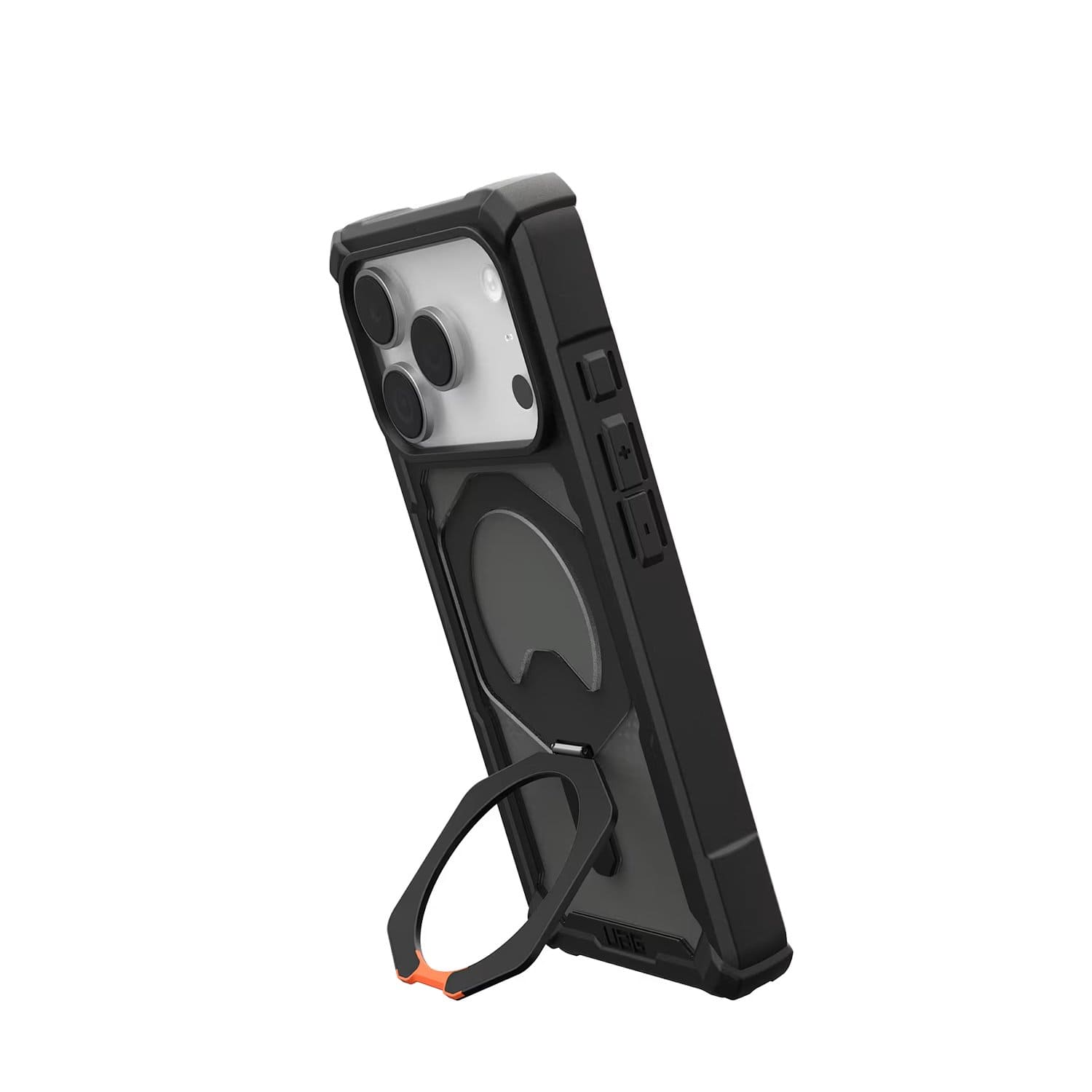 UAG Plasma XTE Etui do iPhone 17 Pro kompatybilne z MagSafe - Czarne (black / pop orange)