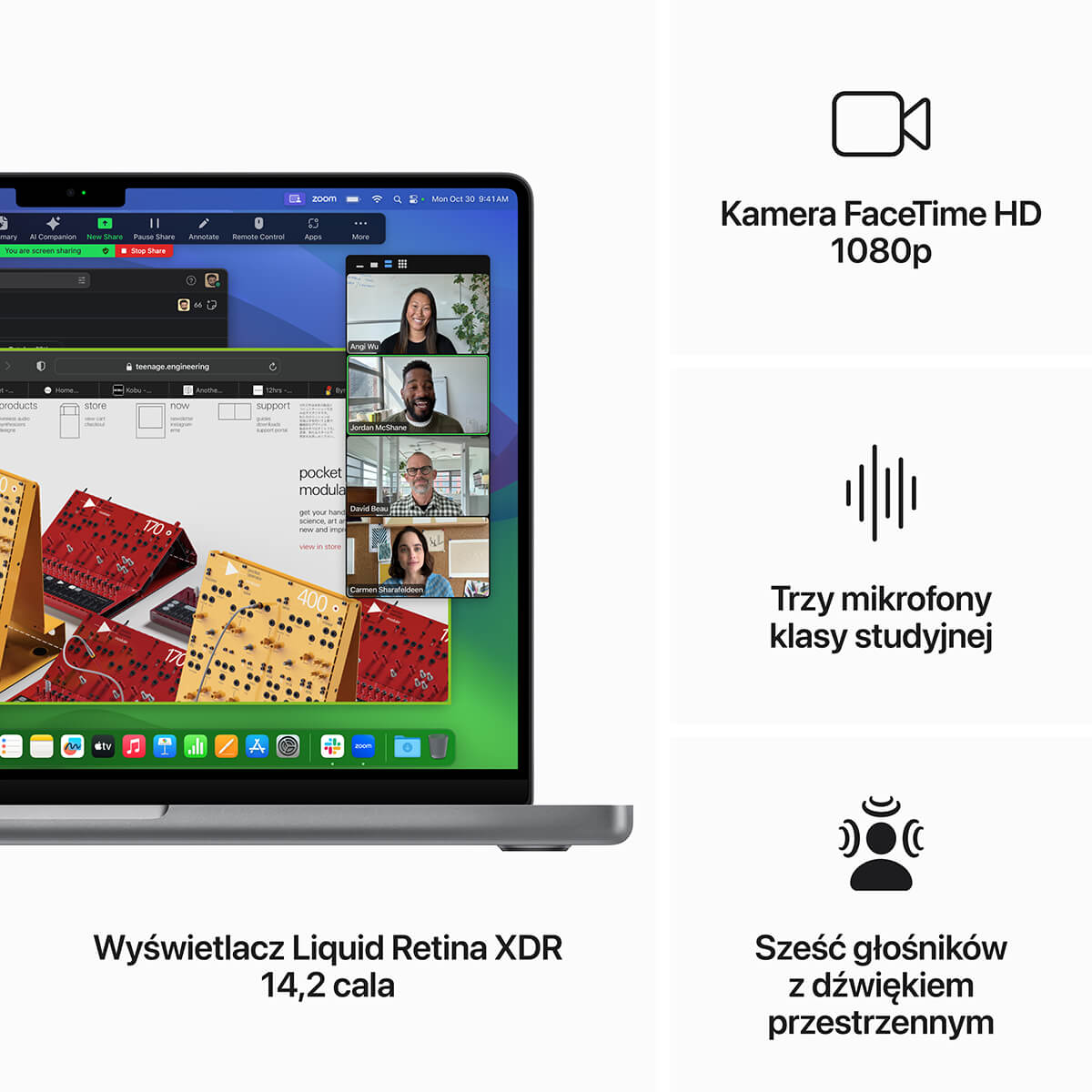 MacBook Pro 14 M3- Najważniejsze cechy MacBook Pro 14 M3- Najważniejsze cechy