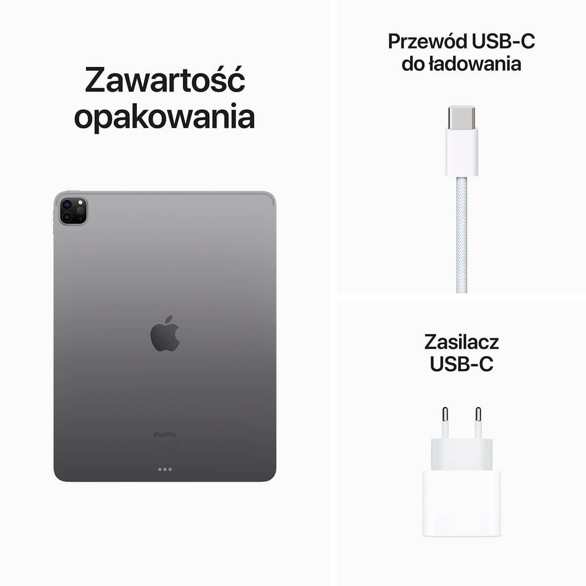 iPad Pro 12,9" M2 Wi-Fi Gwiezdna szarość- zestaw iPad Pro 12,9" M2 Wi-Fi Gwiezdna szarość - zestaw