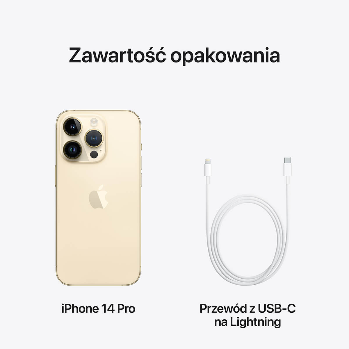 iPhone 14 Pro Gold - zestaw iPhone 14 Pro Gold - zestaw