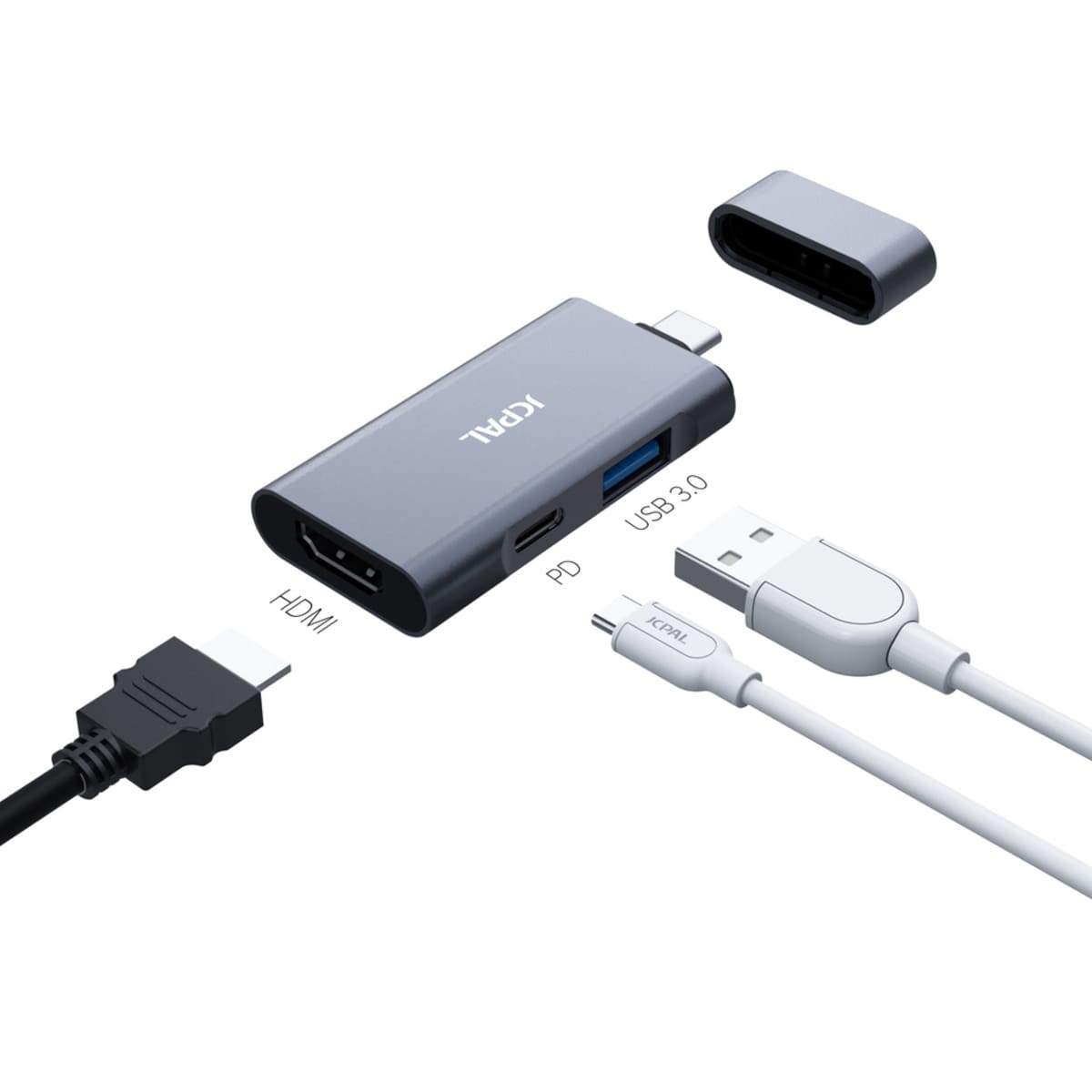 Linq - Hub 2 in 1 USB- C - Space Gray Linq - Hub 2 in 1 USB- C - Space Gray