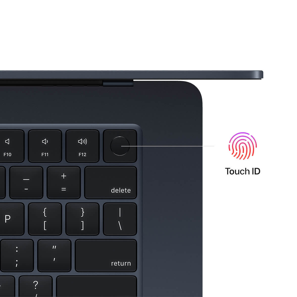 MacBook Air M2 - układ klawiatury MacBook Air M2 - układ klawiatury
