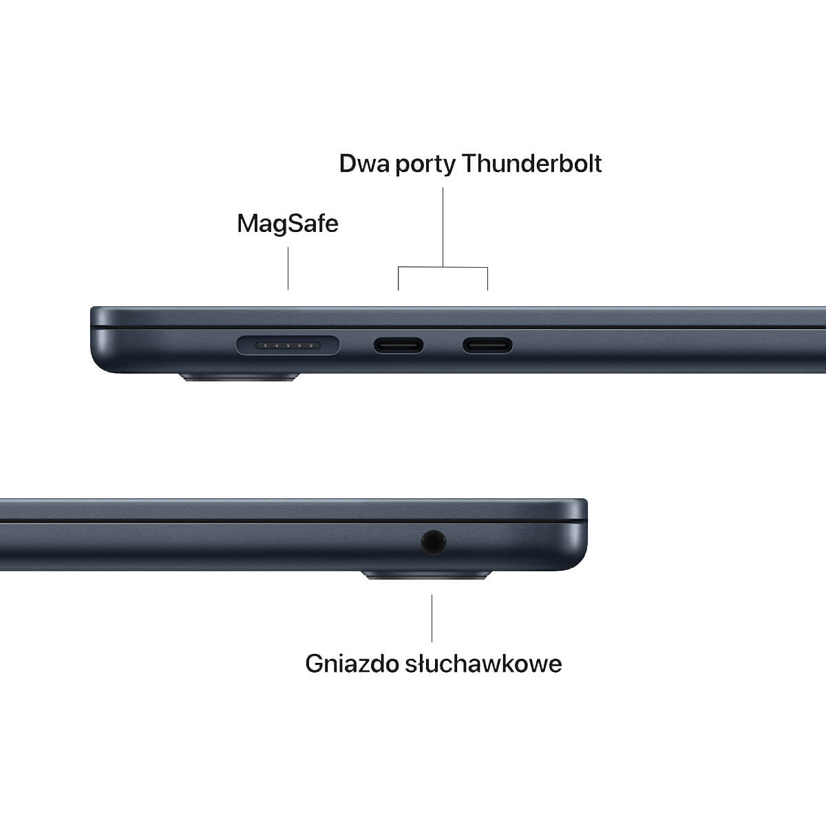 MacBook Air 15-cali M2 porty MacBook Air 15-cali M2 porty