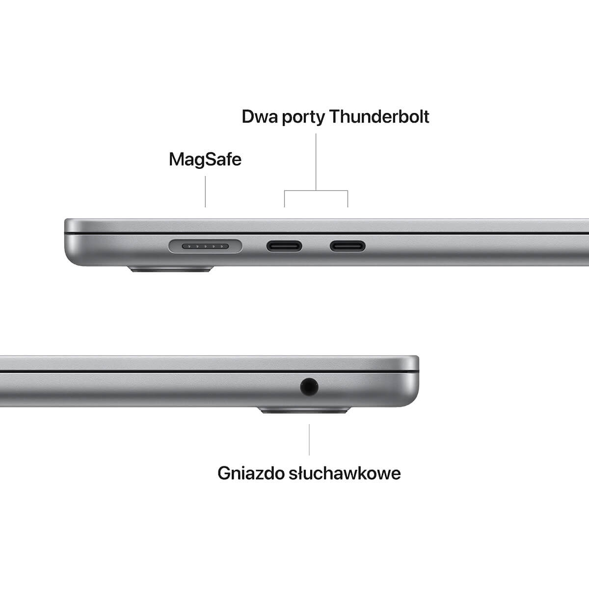 MacBook Air 15-cali M2 porty MacBook Air 15-cali M2 porty
