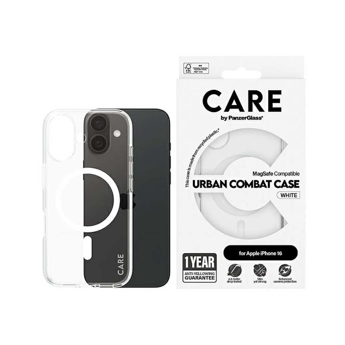 PanzerGlass HardCase D30 Etui do iPhone 15 kompatybilne z MagSafe - Przezroczyste PanzerGlass HardCase D30 Etui do iPhone 15 kompatybilne z MagSafe - Przezroczyste