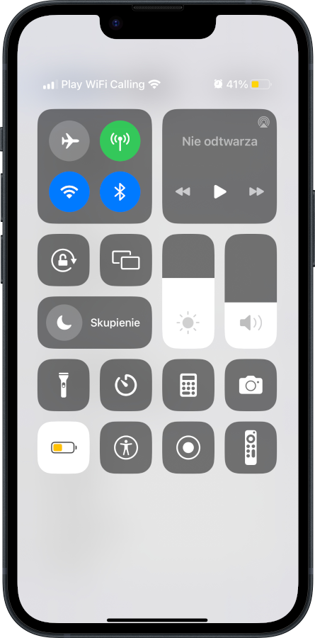 iPhone - tryb niskiego zużycia baterii