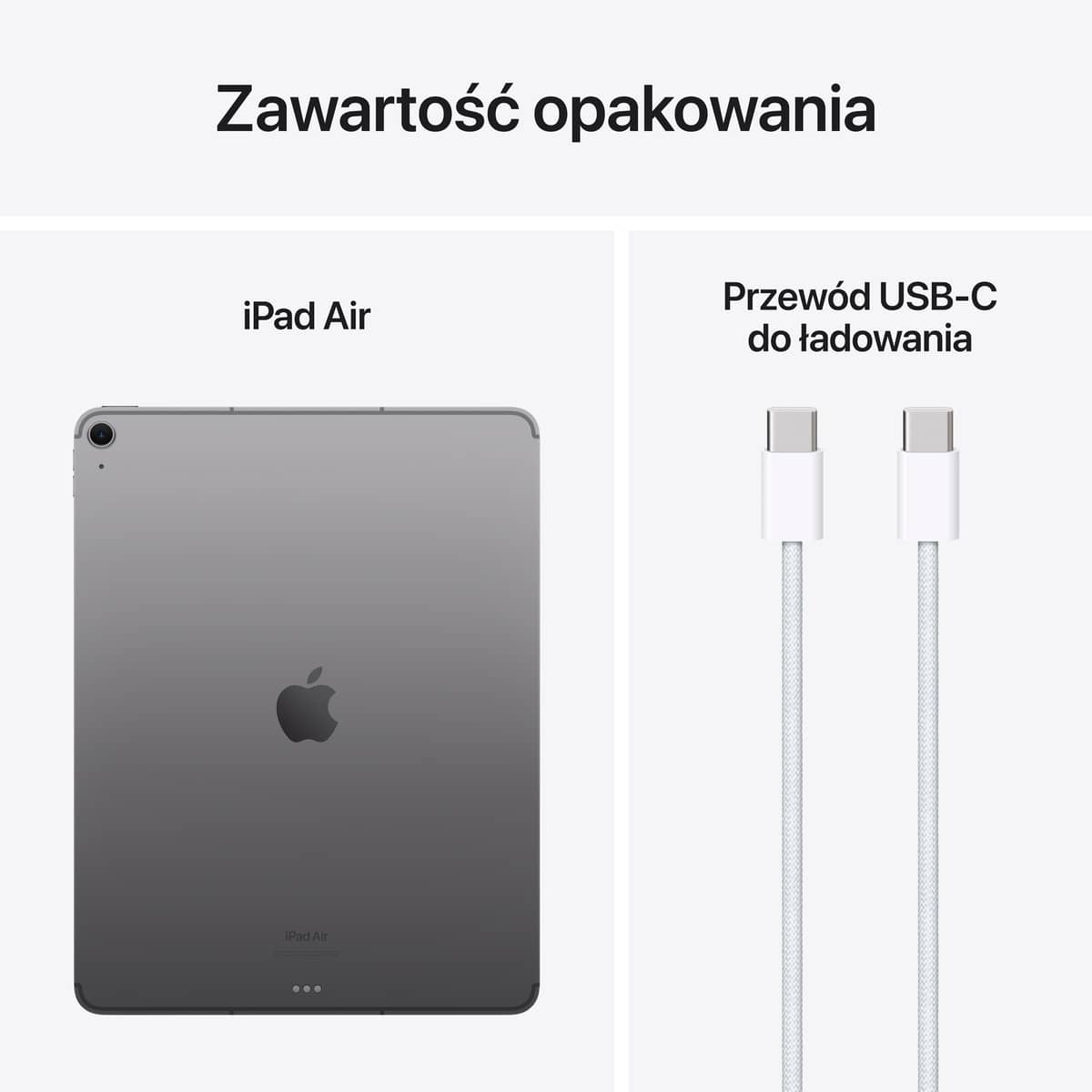13 calowy iPad Air M2 - Zawartośc opakowania 13 calowy iPad Air M2 - Zawartośc opakowania