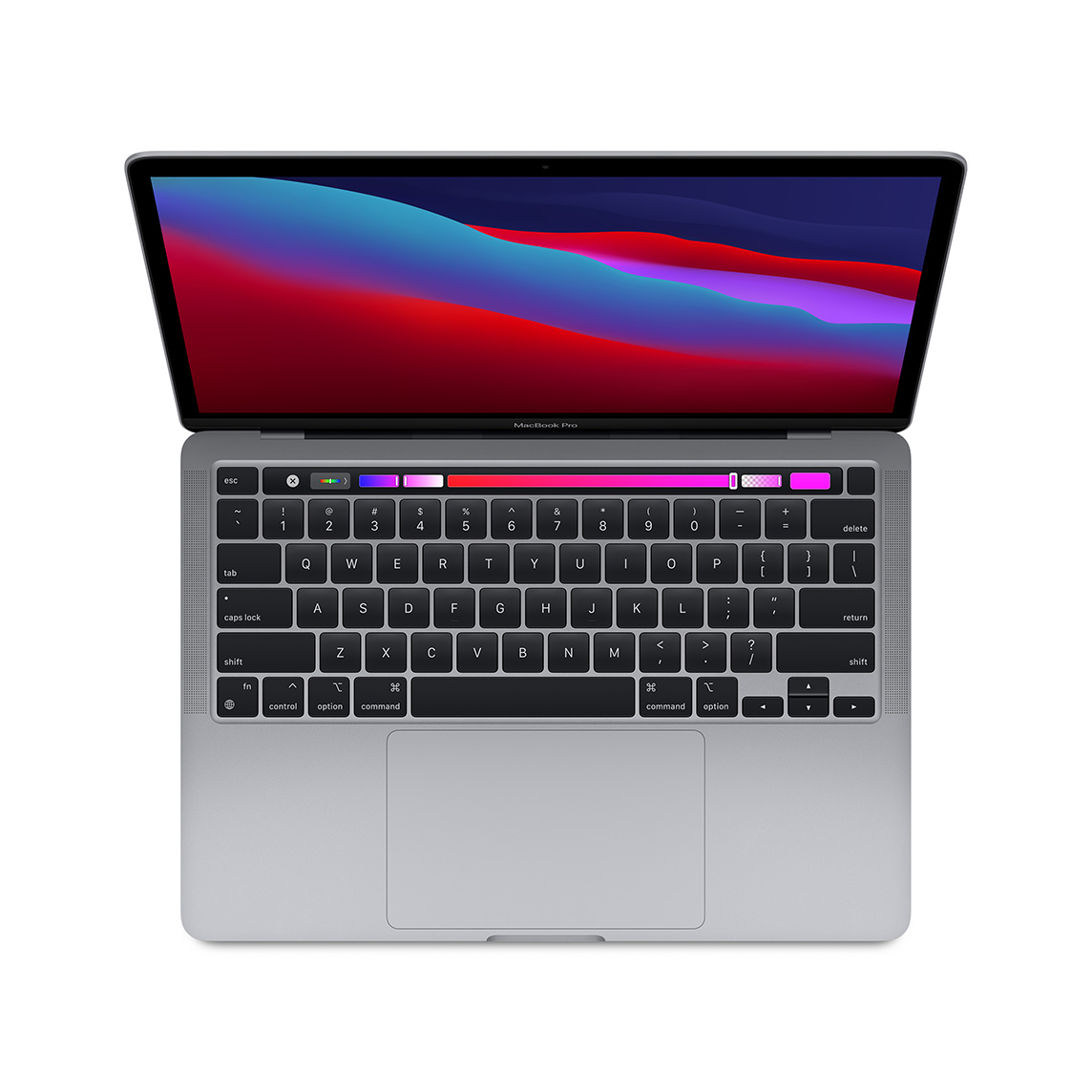 MacBook Pro 13 M1 - układ klawiatury