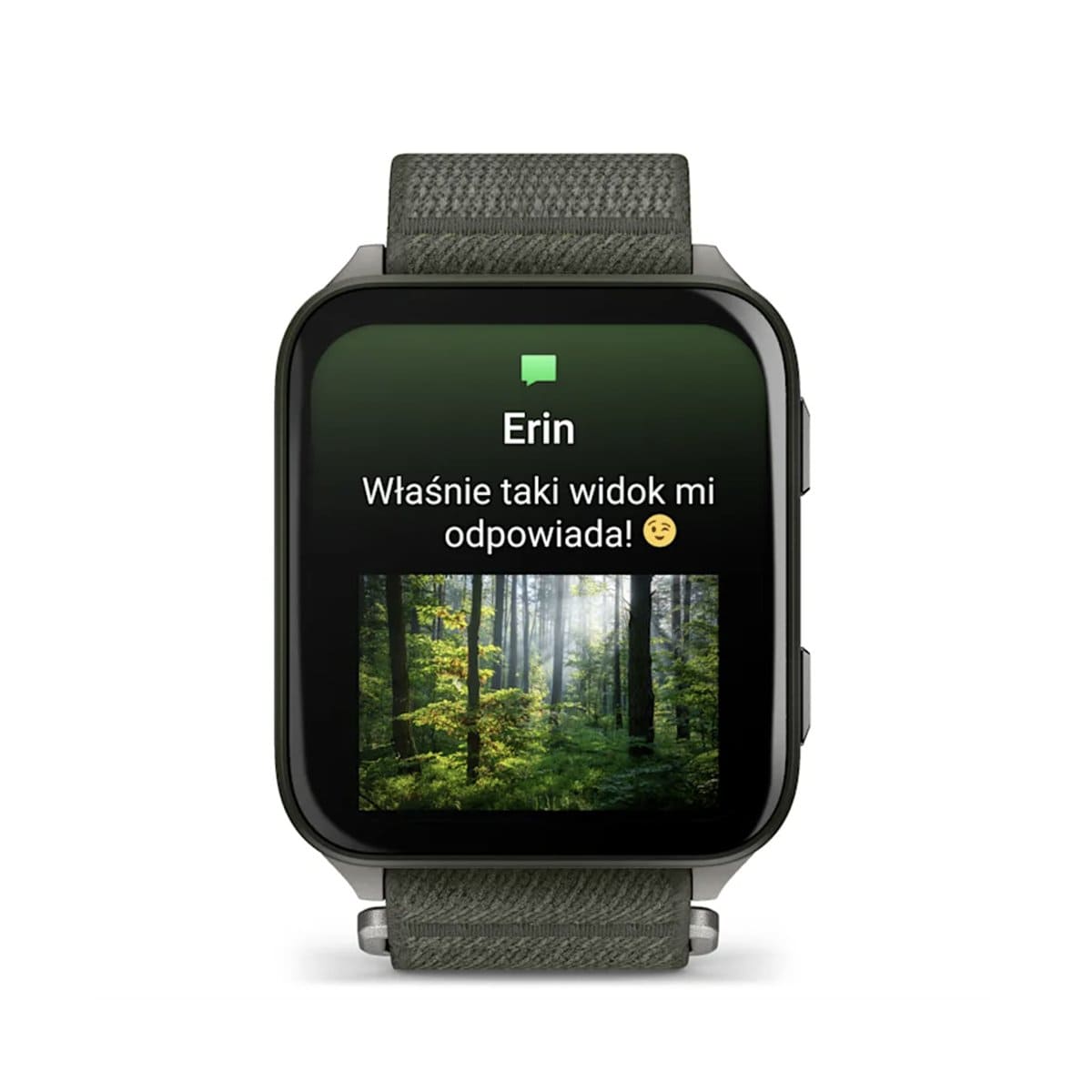 Garmin Venu X1 Smartwatch z kopertą 51mm w kolorze mchu z tytanowym deklem i nylonowym paskiem ComfortFit w kolorze mchu Garmin Venu X1 Smartwatch z kopertą 51mm w kolorze mchu z tytanowym deklem i nylonowym paskiem ComfortFit w kolorze mchu