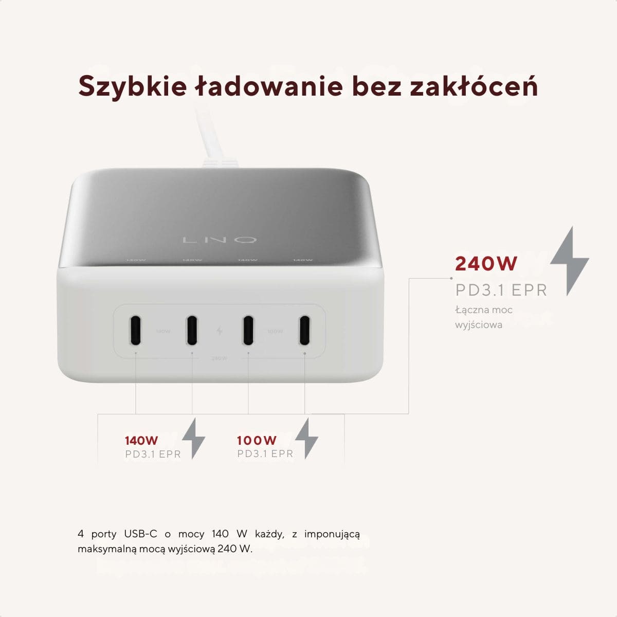 Linq - Hub 2 in 1 USB- C - dostepne złacza Linq - Hub 2 in 1 USB- C - dostepne złacza