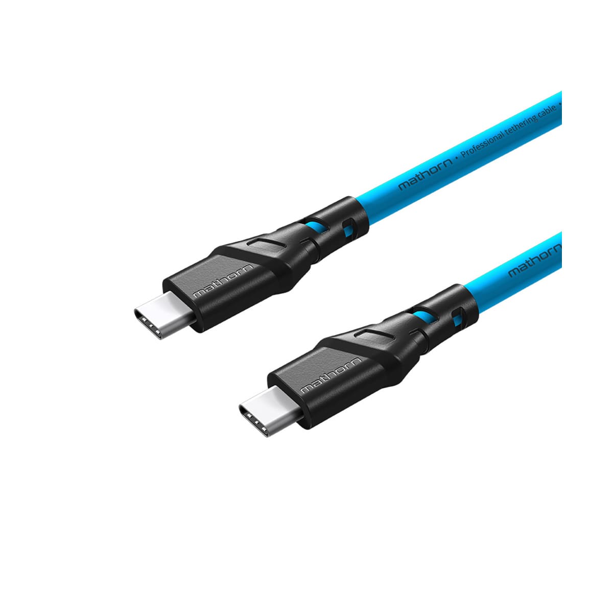 Mathorn MTC Kabel USB-C na USB-C / 10Gbps / 60W / 5m - Niebieski Mathorn MTC Kabel USB-C na USB-C / 10Gbps / 60W / 5m - Niebieski
