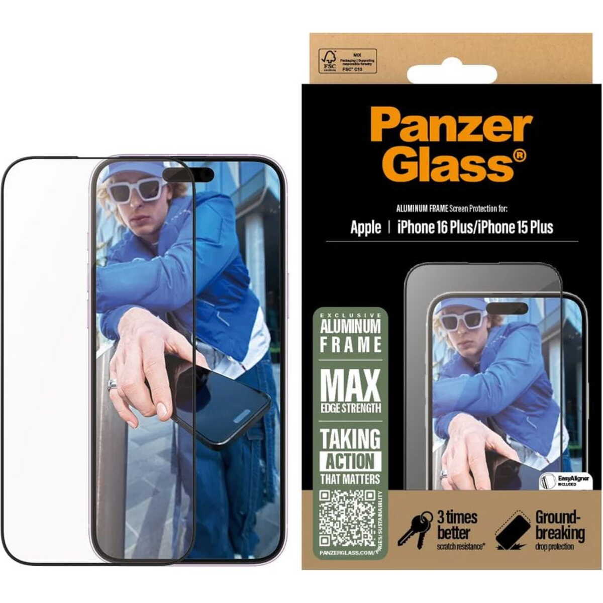 PanzerGlass Picture Perfect Szkło ochronne na aparat do iPhone 15 Pro / 15 Pro Max - Czarne PanzerGlass Picture Perfect Szkło ochronne na aparat do iPhone 15 Pro / 15 Pro Max - Czarne