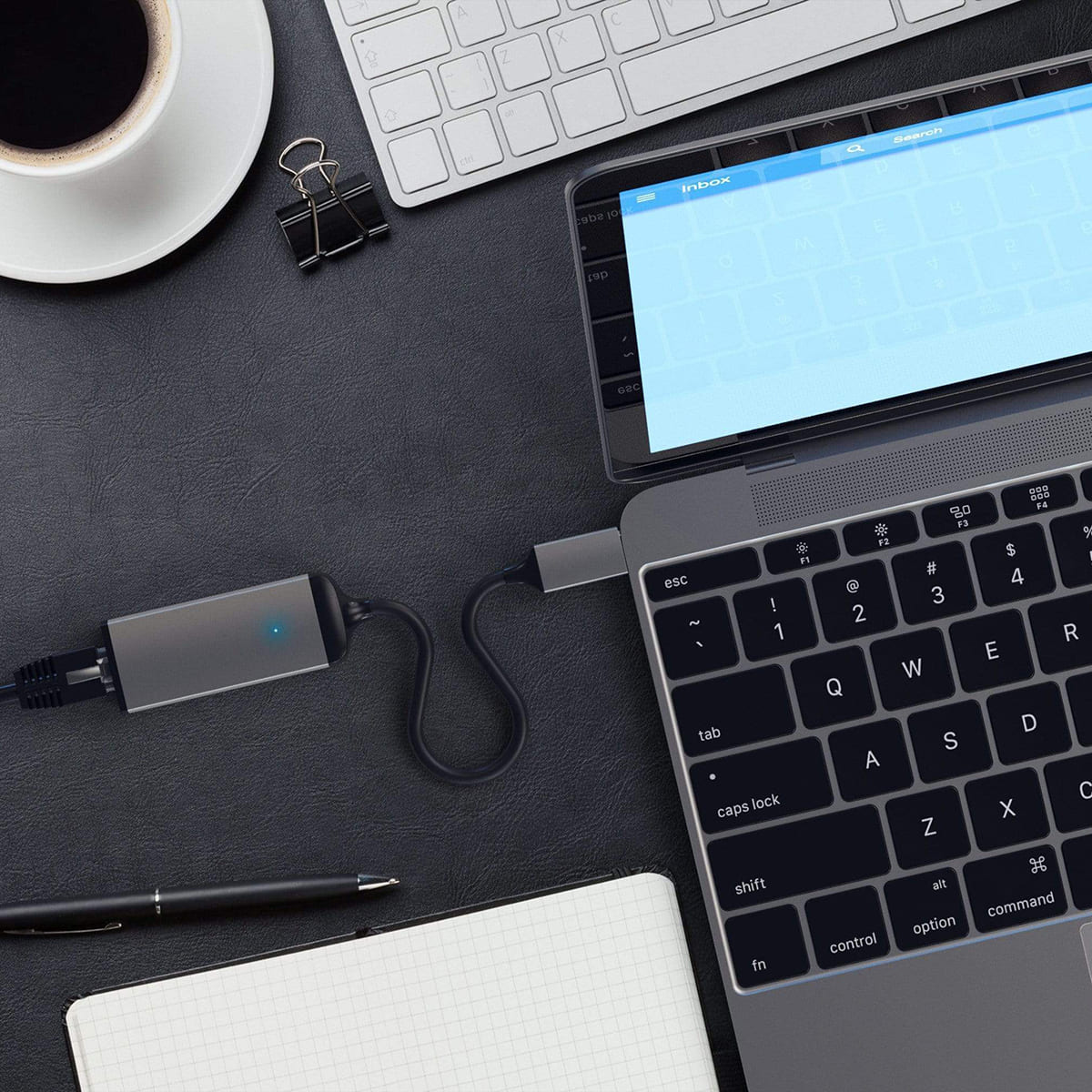 Satechi Ethernet USB-C Adapter Gwiezdna szarość (Space Gray) Satechi Ethernet USB-C Adapter Gwiezdna szarość (Space Gray)