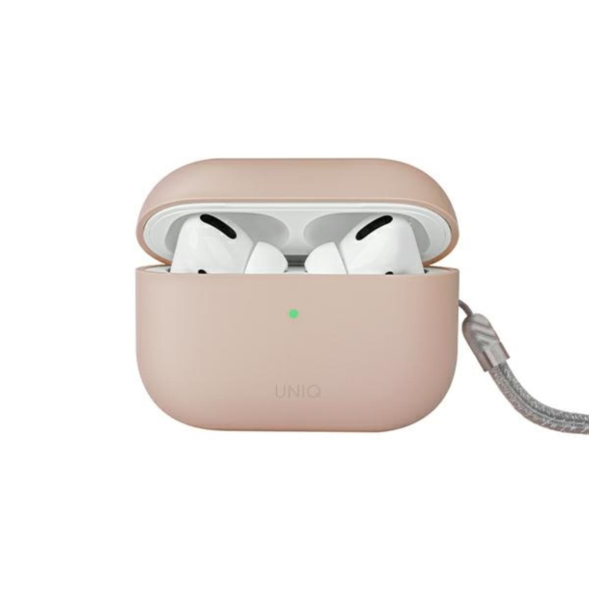 UNIQ Lino Silikonowe etui ochronne do AirPods Pro 2 gen - Różowe UNIQ Lino Silikonowe etui ochronne do AirPods Pro 2 gen - Różowe