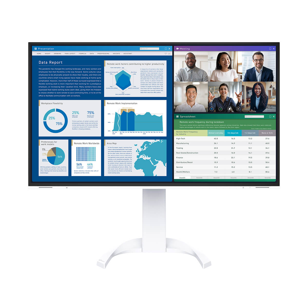 Monitor EIZO FlexScan EV3240X Biały Monitor EIZO FlexScan EV3240X Biały