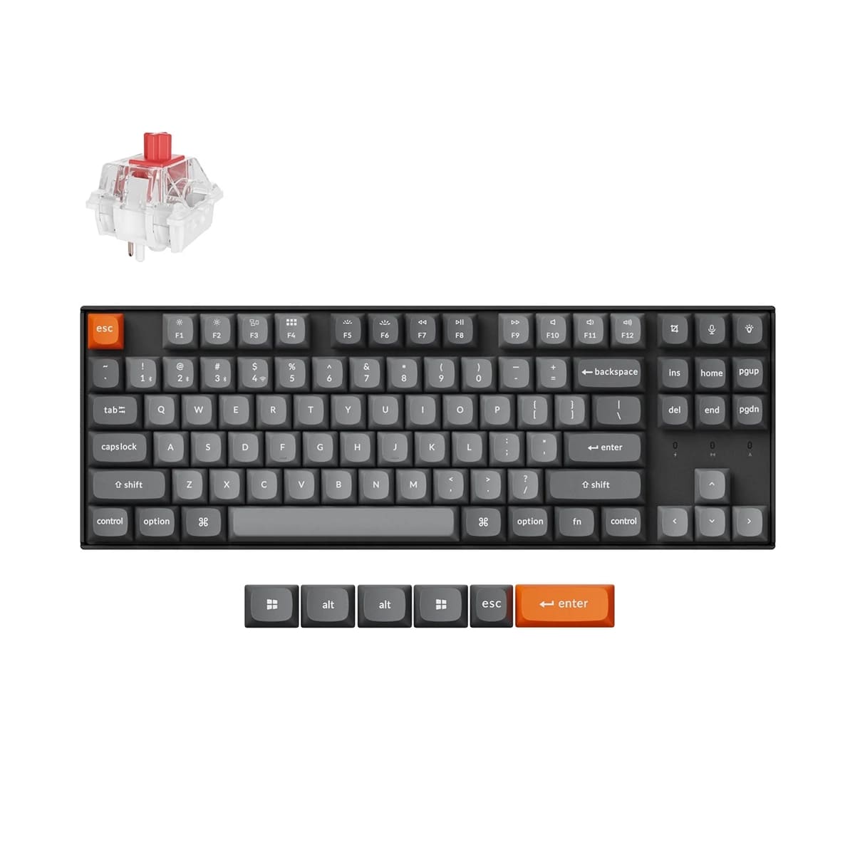 Keychron K8 MAX bezprzewodowa klawiatura mechaniczna z podświetleniem RGB Keychron Hot-Swap Super Banana Switch - Czarna (Black) Keychron K8 MAX bezprzewodowa klawiatura mechaniczna z podświetleniem RGB Keychron Hot-Swap Super Banana Switch - Czarna (Black)