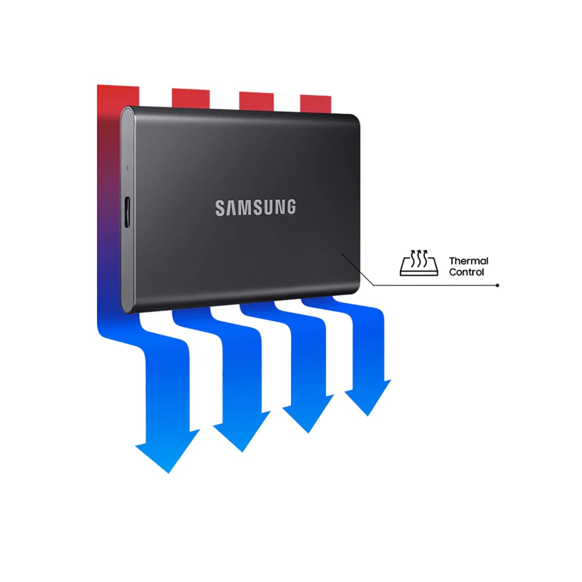 Samsung Portable T7 Dysk SSD 2TB USB 3.2 Samsung Portable T7 Dysk SSD 2TB USB 3.2
