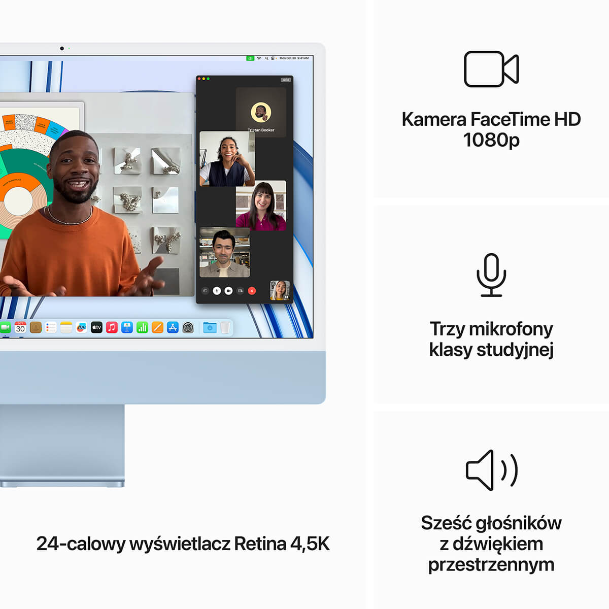 iMac 24 4,5K M3- Najważniejsze cechy iMac 24 4,5K M3- Najważniejsze cechy