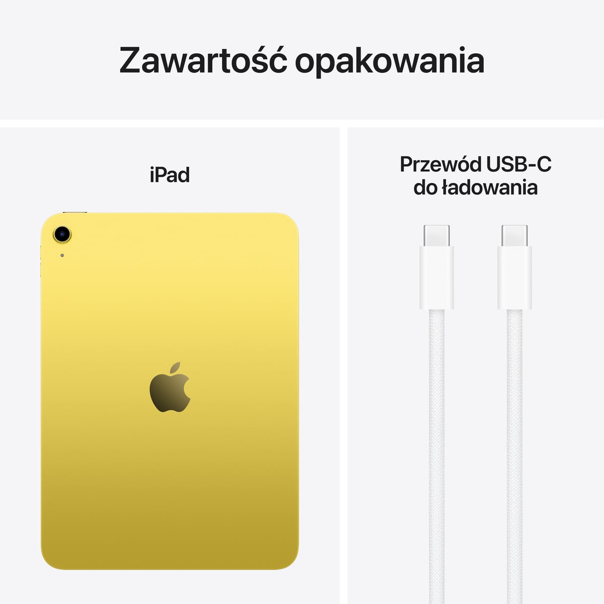 Apple iPad 11-generacji - Zawartość opakowania