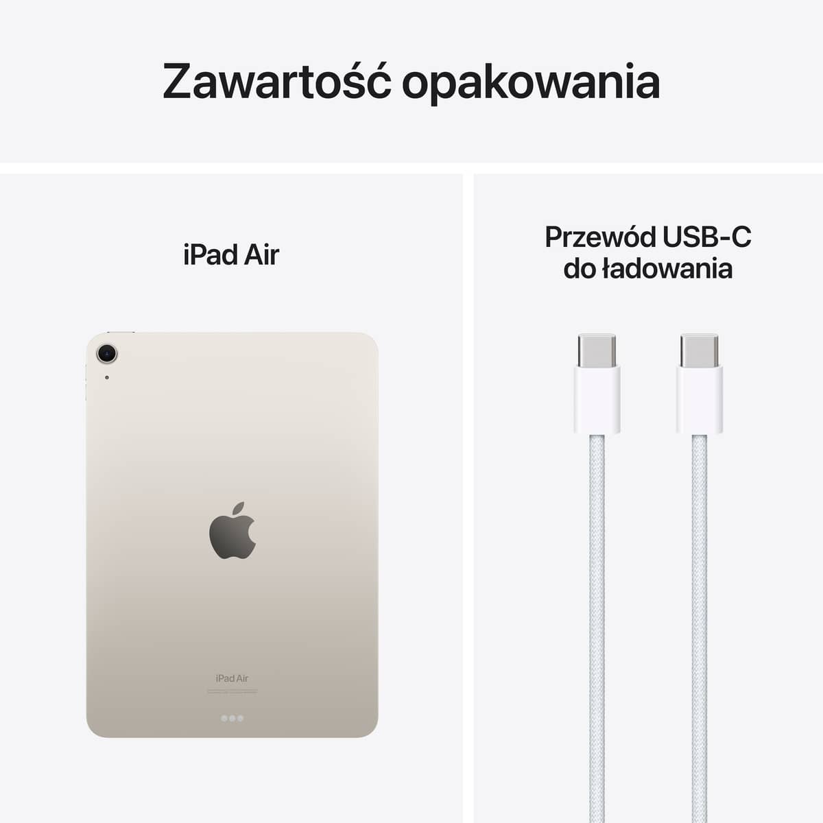 11 calowy iPad Air M2 - Zawartośc opakowania 11 calowy iPad Air M2 - Zawartośc opakowania
