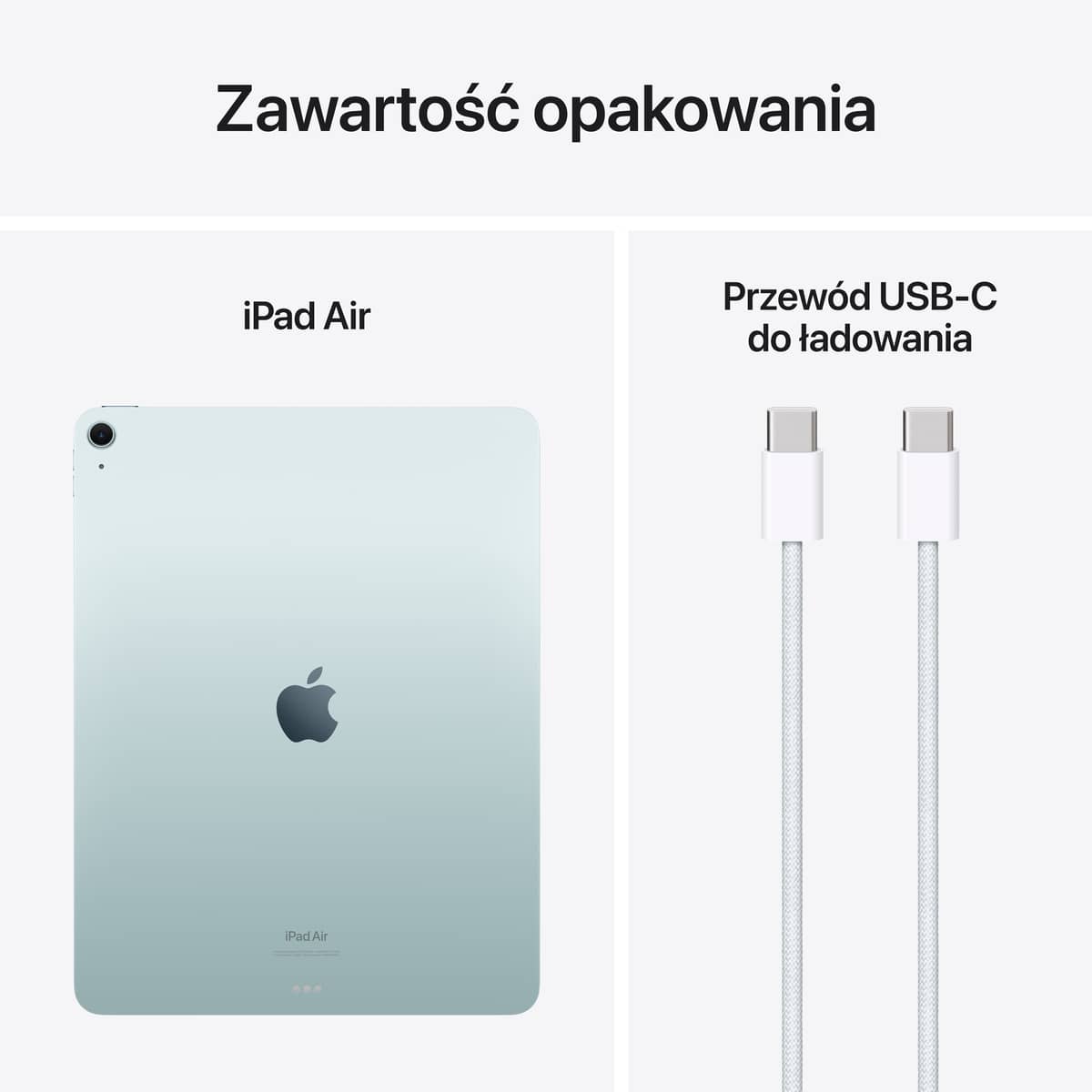 13 calowy iPad Air M2 - Zawartośc opakowania 13 calowy iPad Air M2 - Zawartośc opakowania
