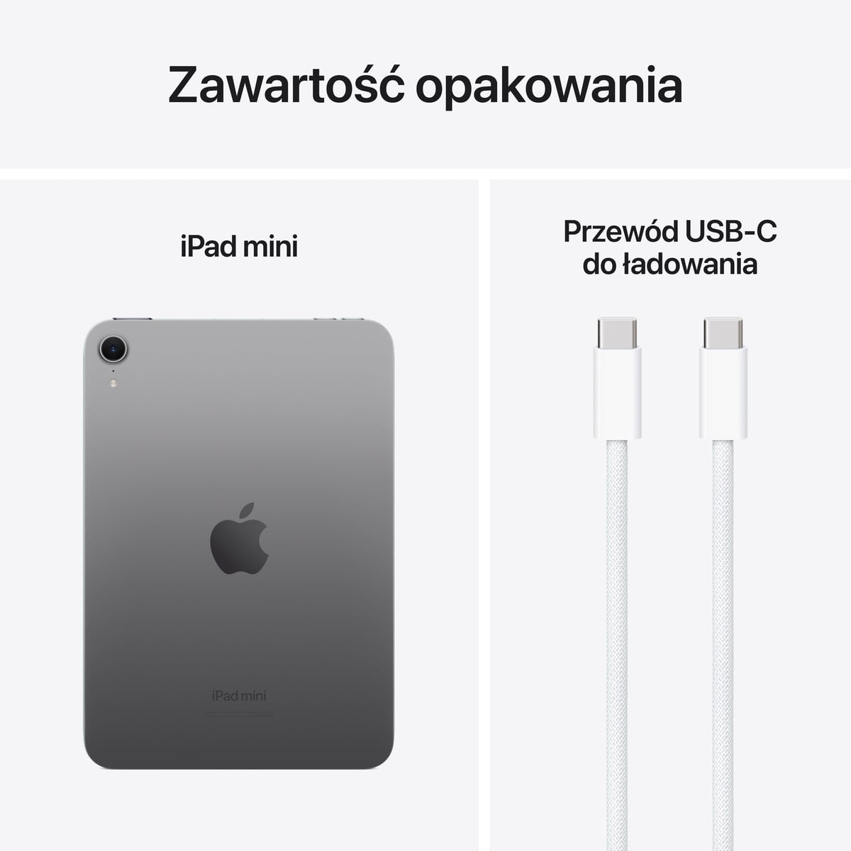 iPad mini A17 - Zawartość opakowania