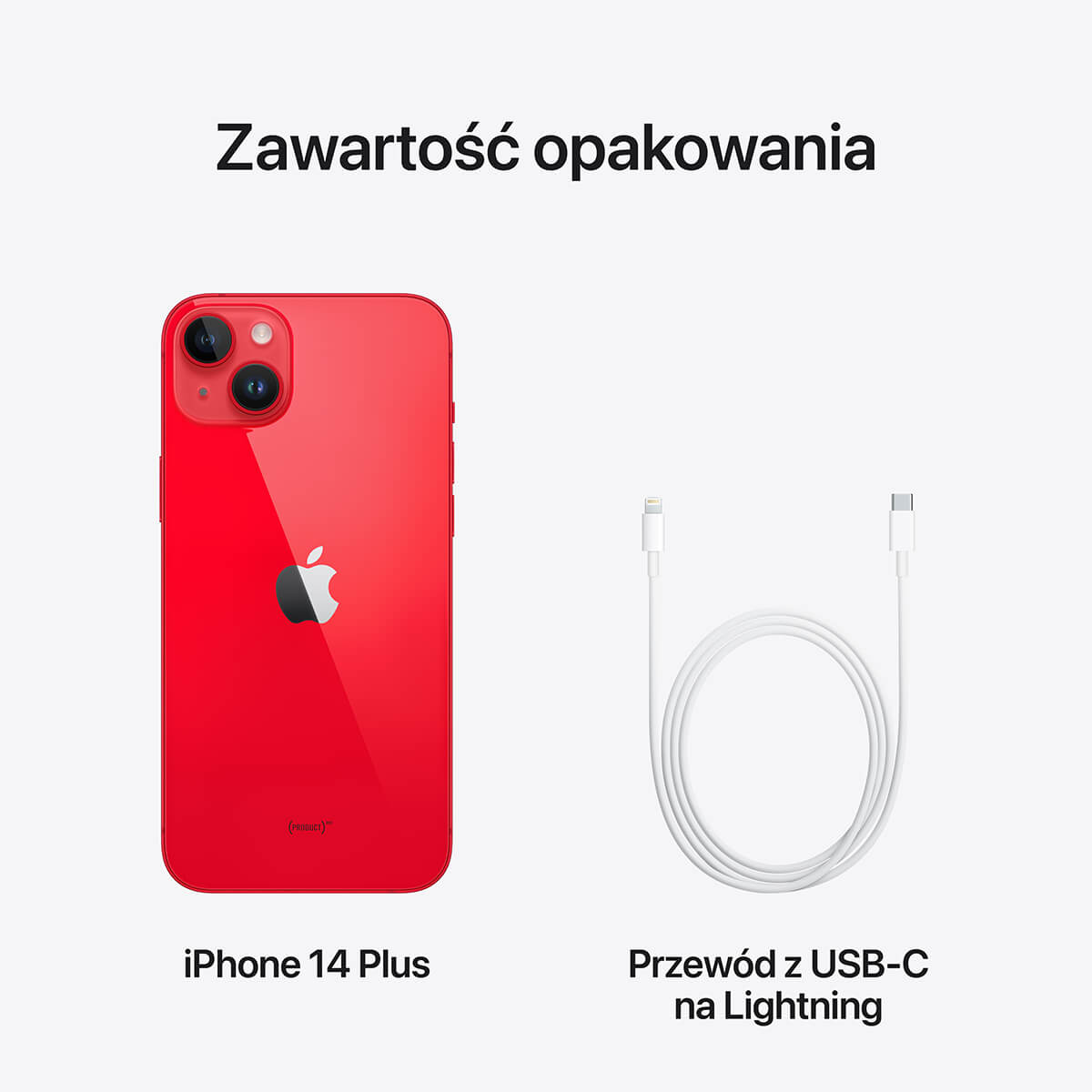 iPhone 14 Plus (PRODUCT)RED - zestaw