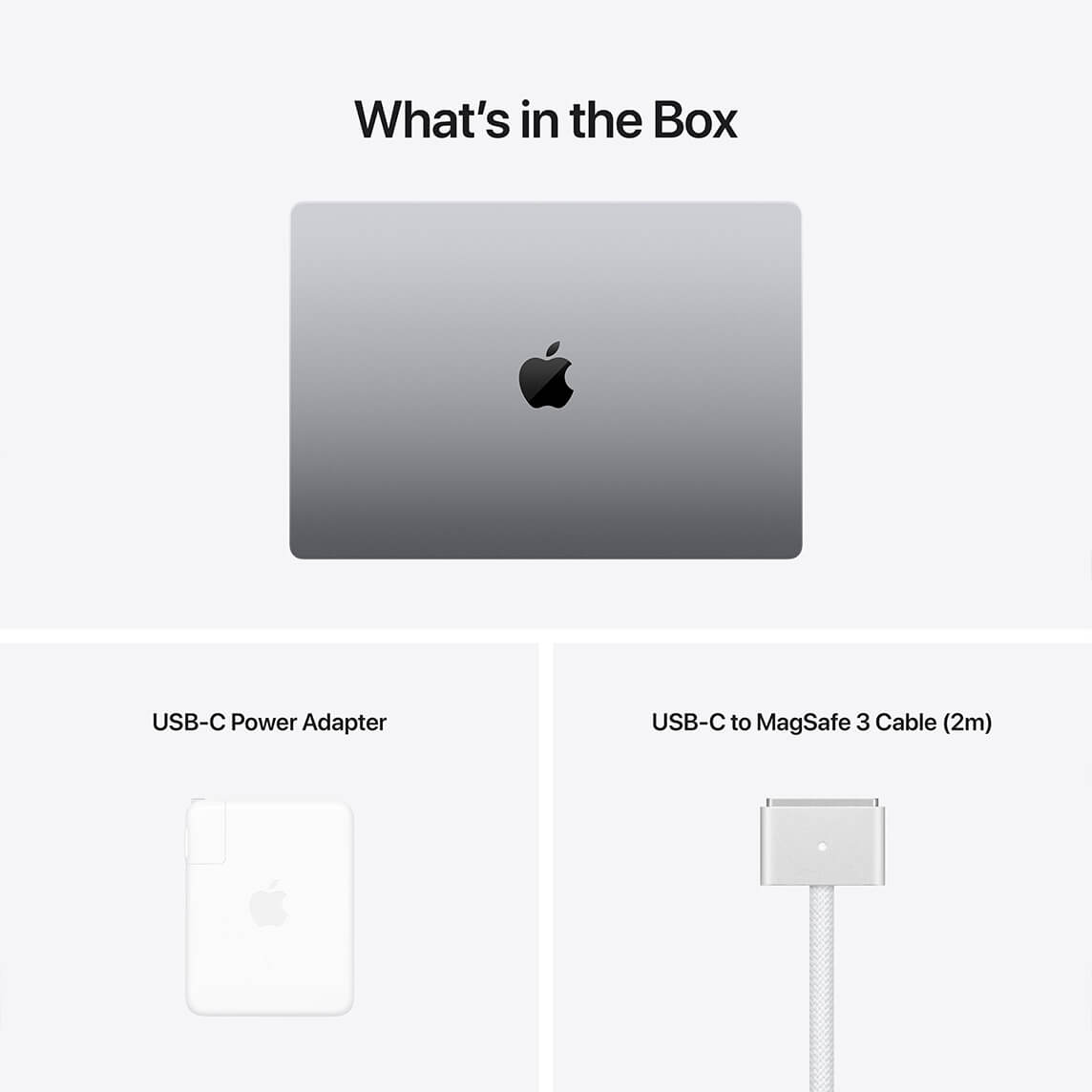 Apple MacBook Pro 14 Gwiezdna szarość (Space Gray) - zawartość opakowania